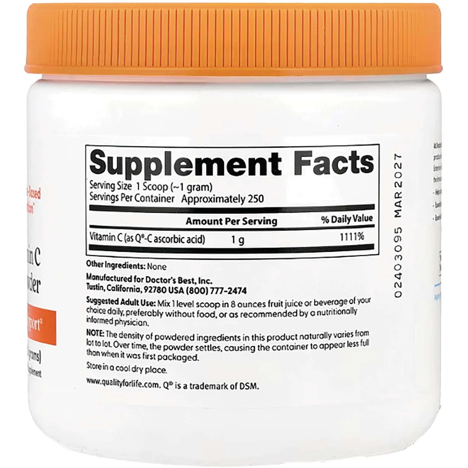 Pure Vitamin C Powder with Q-C - Image 2