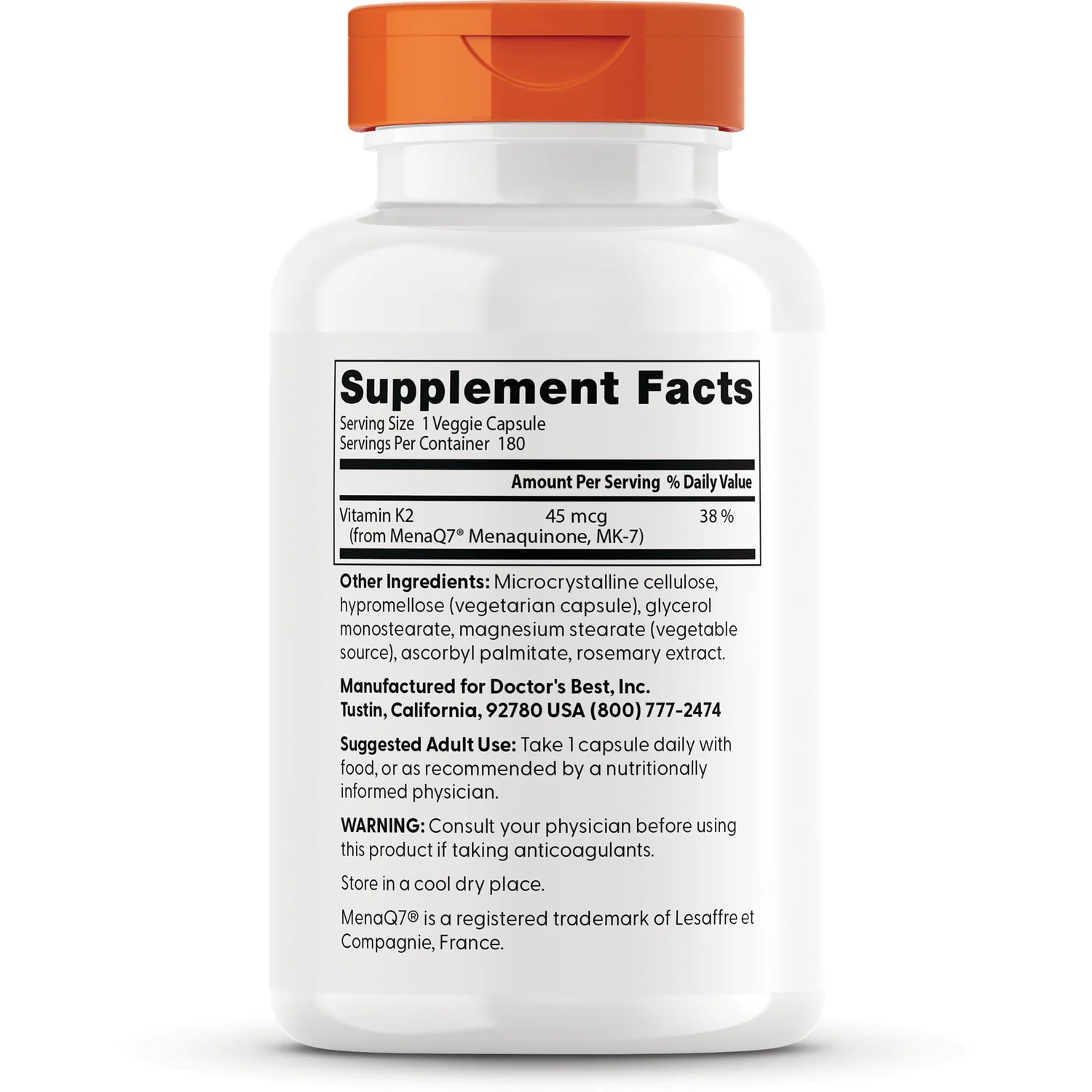 Natural Vitamin K2 MK-7 with MenaQ7 - Image 2