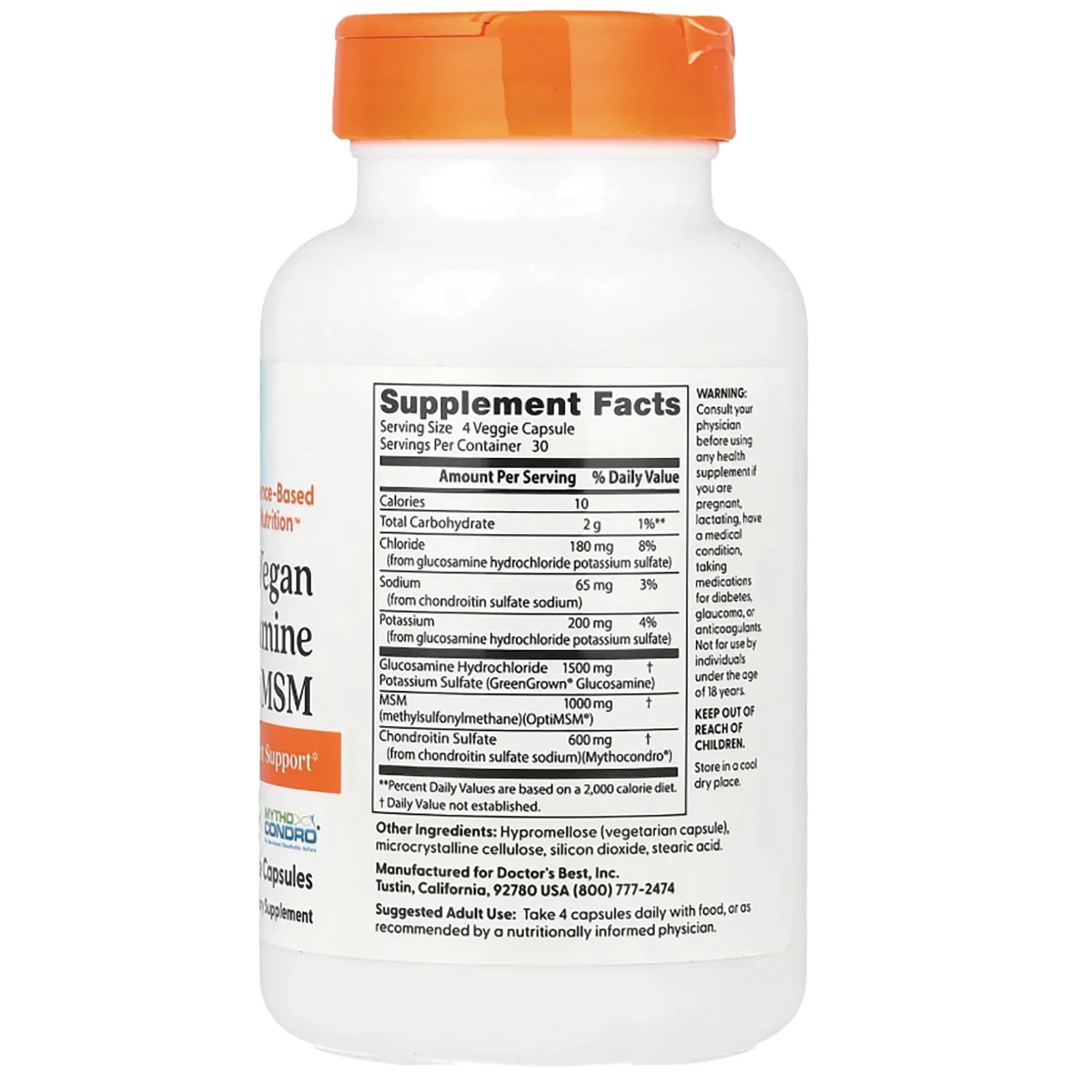 Vegan Glucosamine, Chondroitin, MSM - Image 2