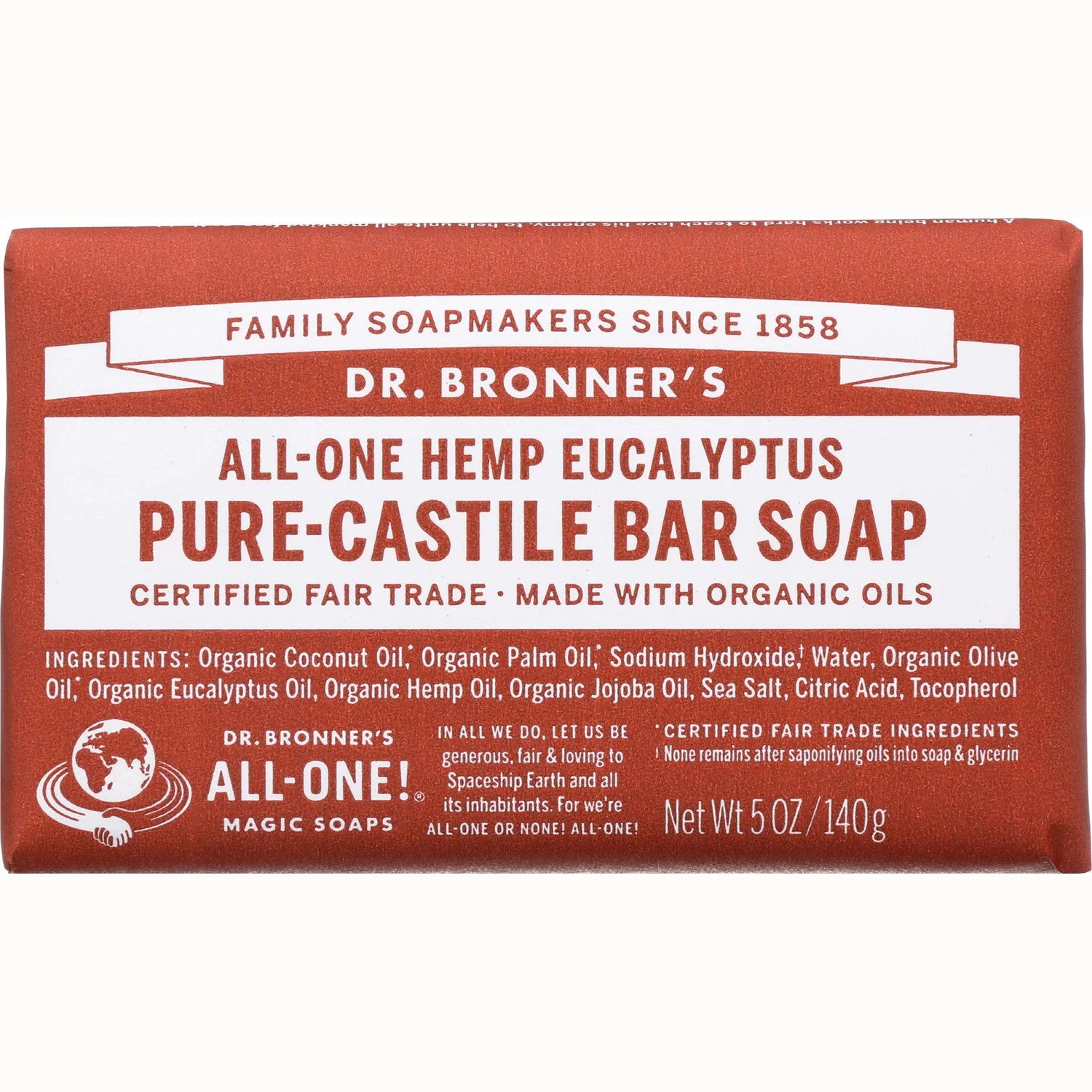 All-One Hemp Pure-Castile Bar Soap - Image 2