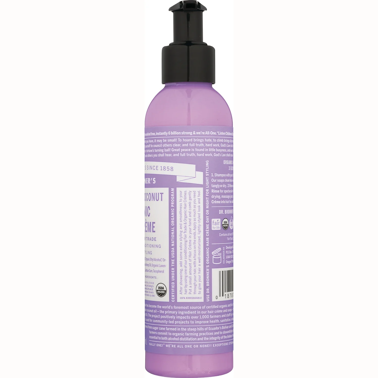 Lavender Coconut Organic Hair Creme - Image 4