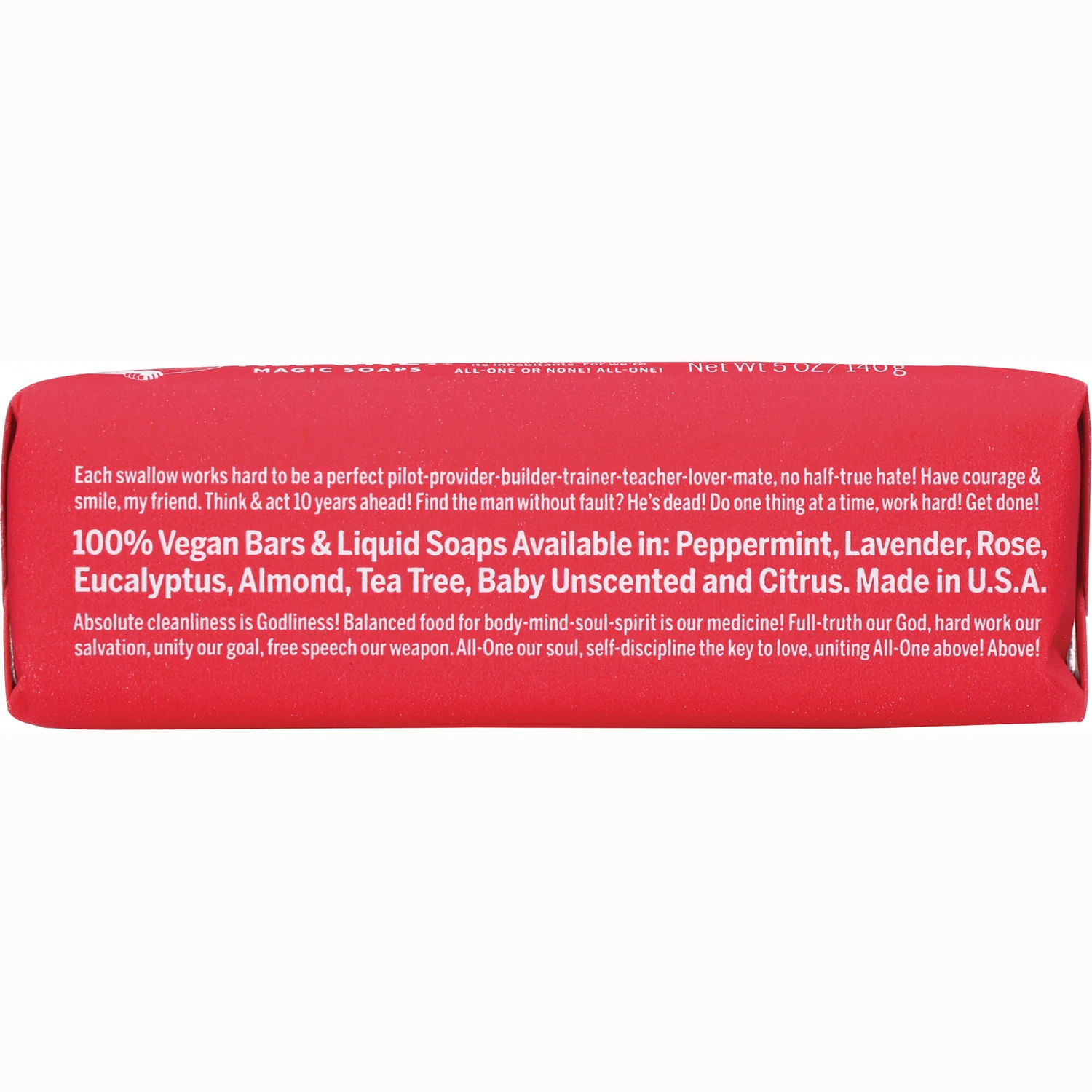 All-One Hemp Rose Pure-Castile Bar Soap - Image 3