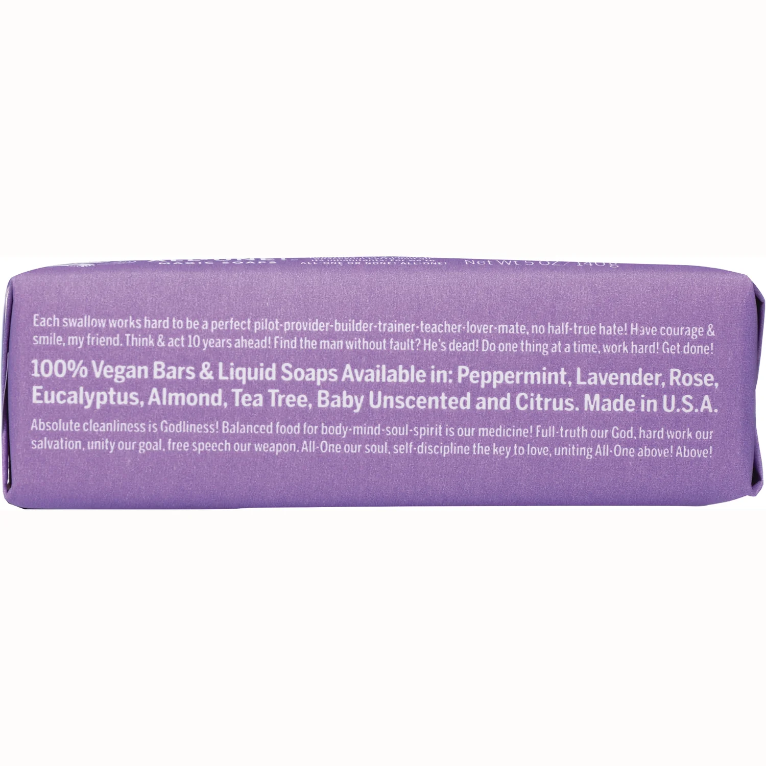 All-One Hemp Lavender Pure-Castile Bar Soap - Image 3