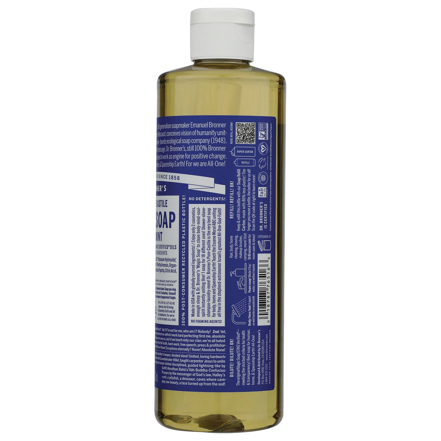 18-in-1 Pure-Castile Magic Soap - Peppermint - Image 3