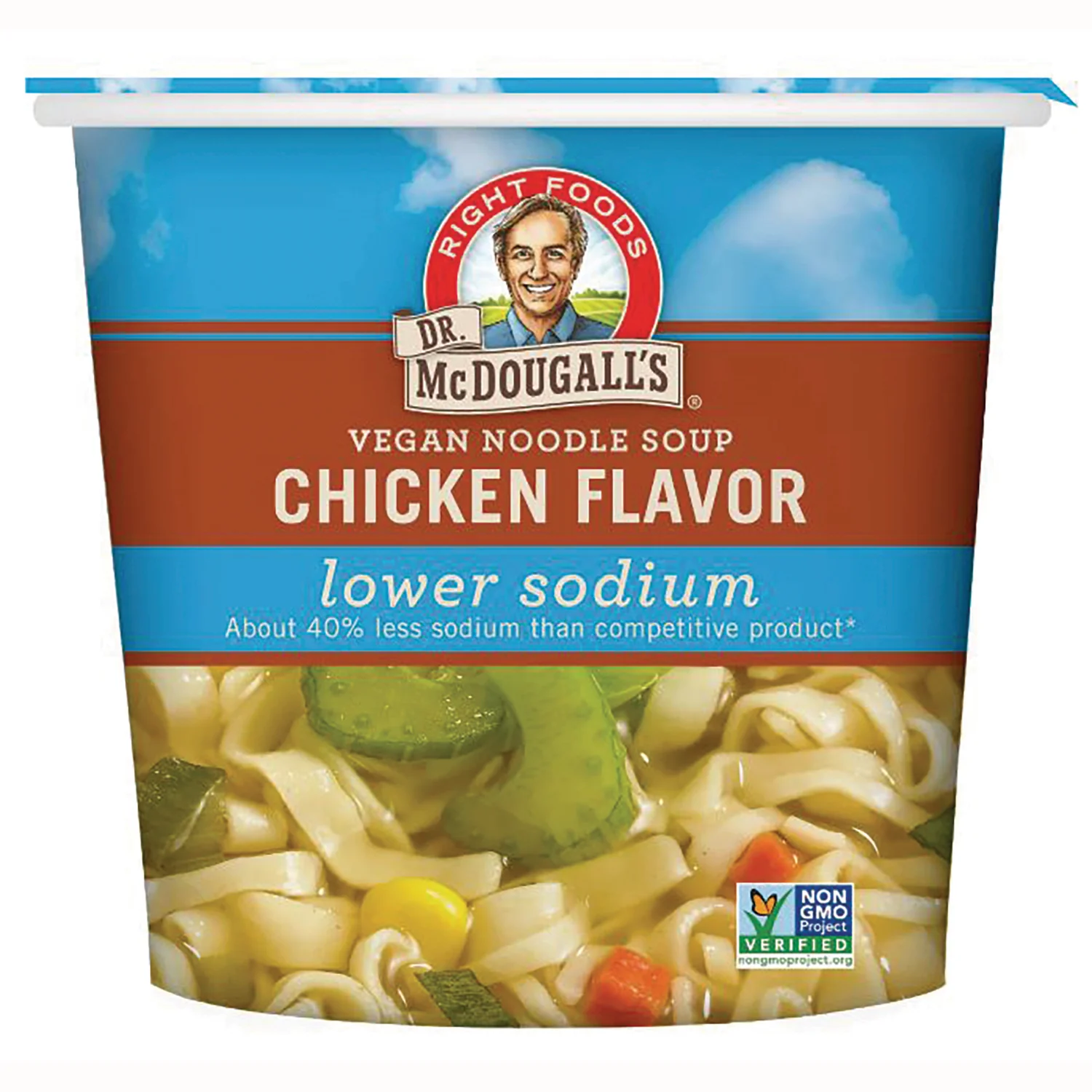 Vegan Chicken Flavor Noodle Soup Lower Sodium