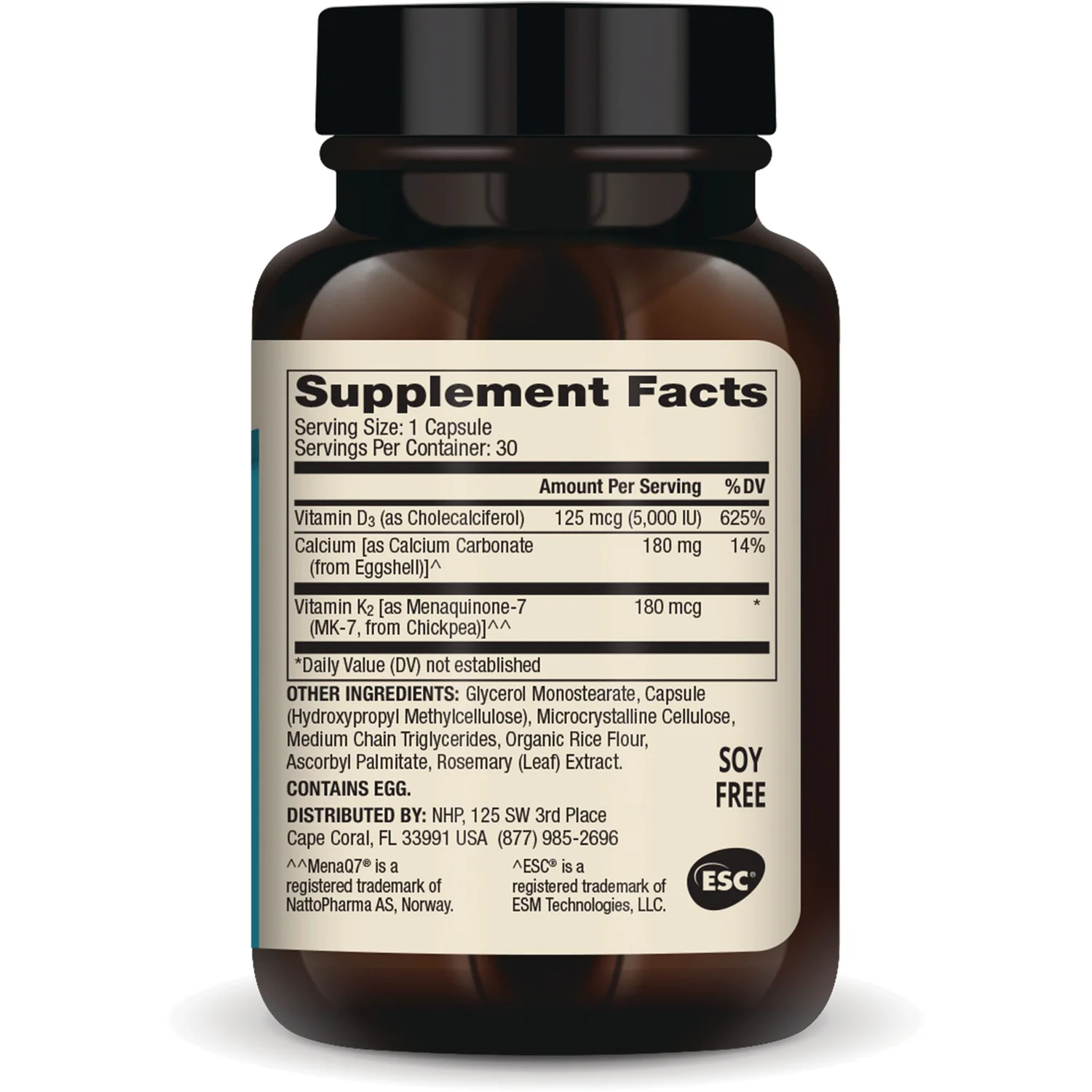 Calcium with Vitamins D3 & K2 - Image 2