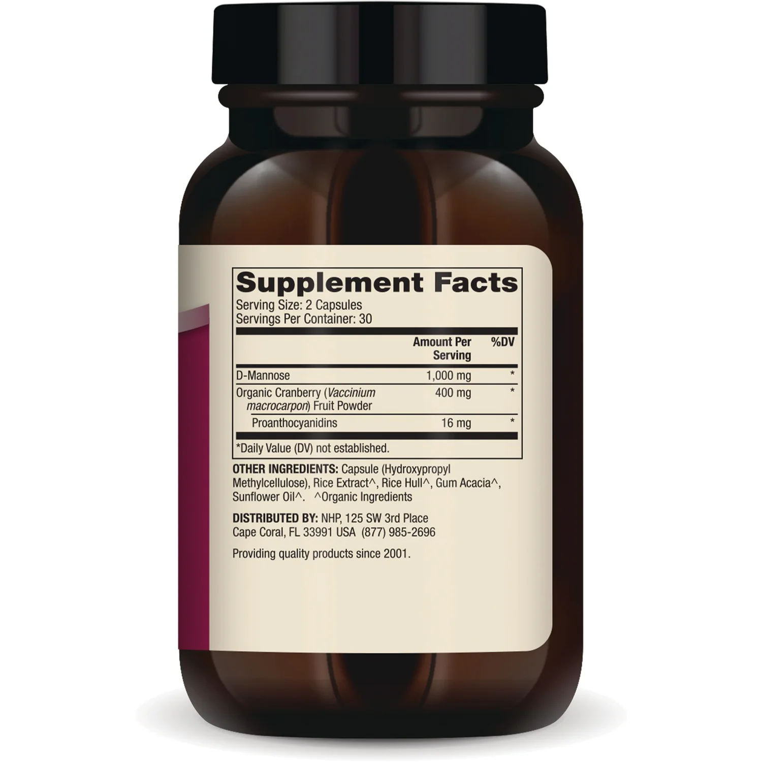 D-Mannose and Cranberry Extract - Image 2
