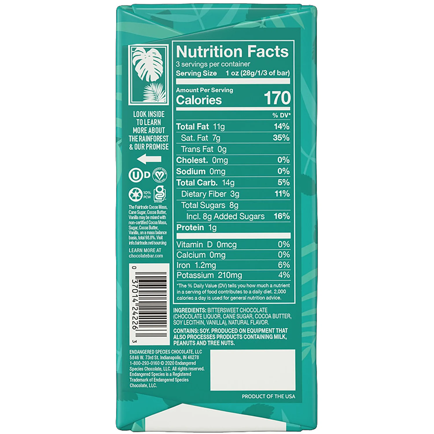 72% Cocoa Dark Chocolate - Forest Mint - Image 2