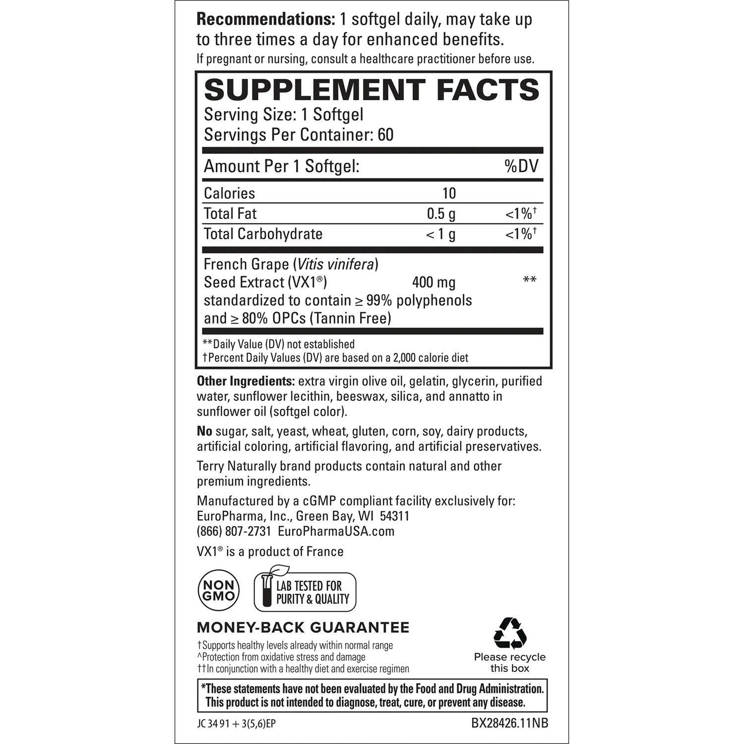 Terry Naturally Clinical OPC - Extra Strength - Image 2