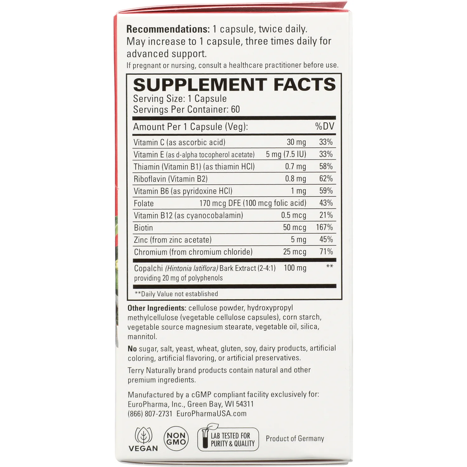 Terry Naturally Sucontral D Blood Sugar Balance - Image 2