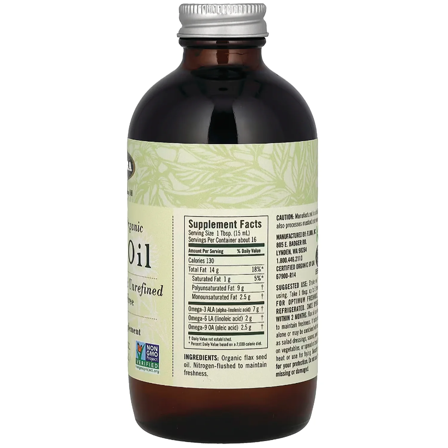 Certified Organic Flax Oil - Image 2