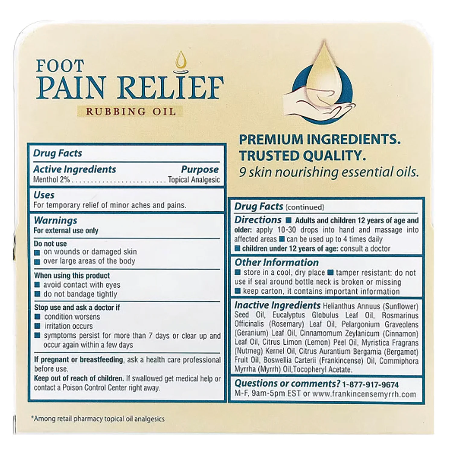 Foot Pain Relief Rubbing Oil - Image 2