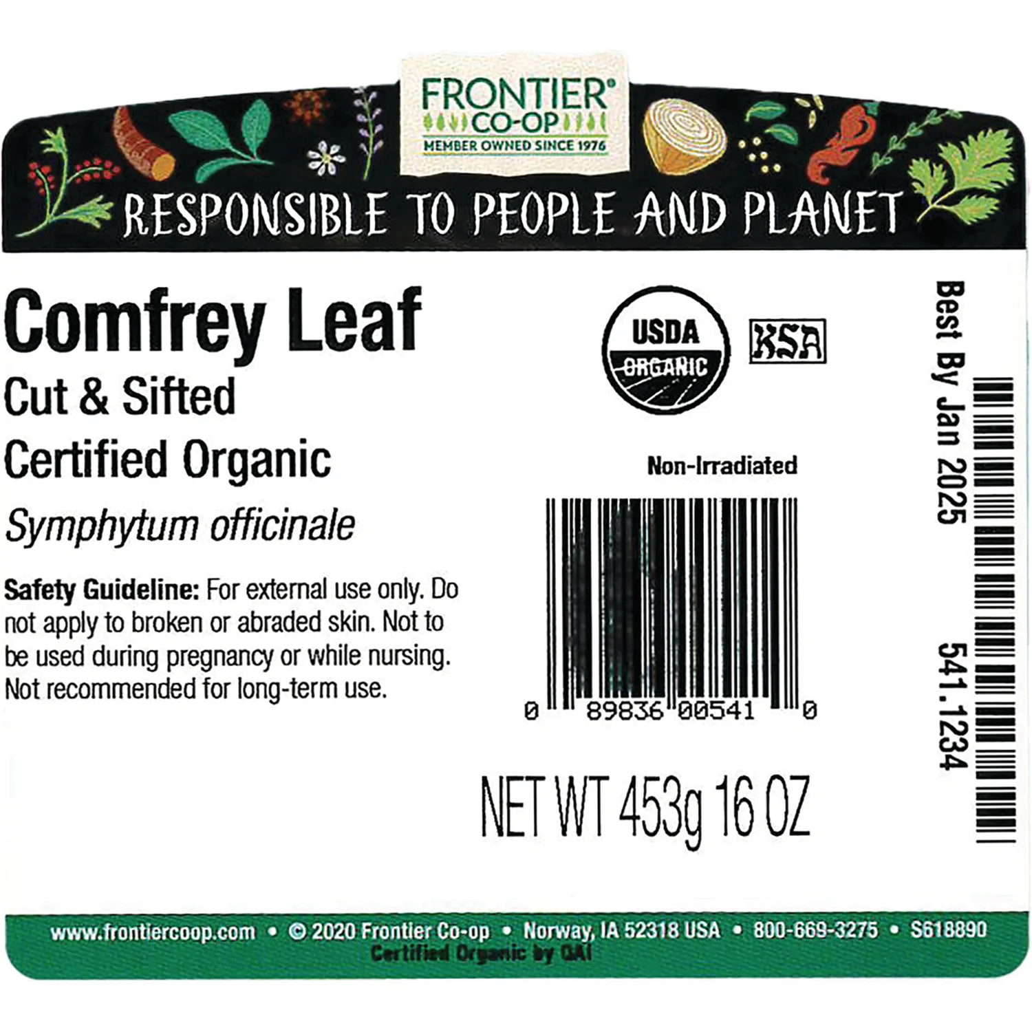 Organic Cut & Sifted Comfrey Leaf - Image 3