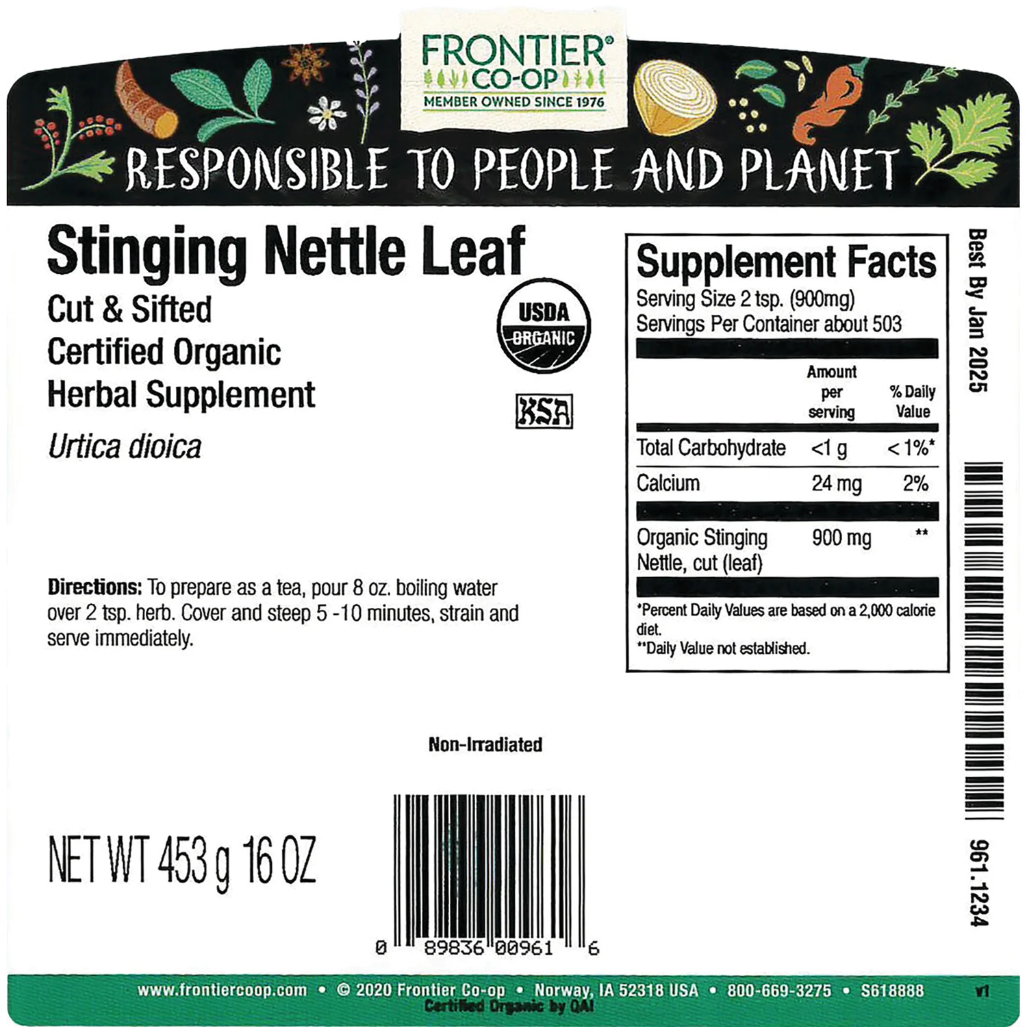 Organic Stinging Nettle Leaf - Cut & Sifted - Image 3