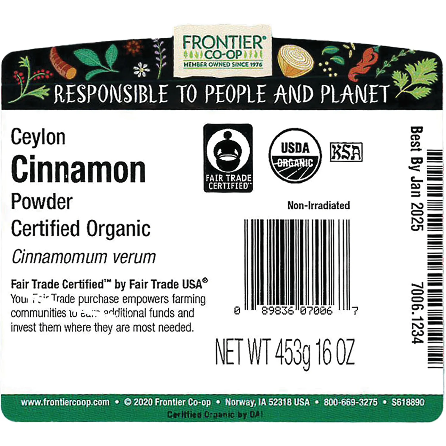 Ceylon Cinnamon Powder Certified Organic - Fair Trade - Image 3