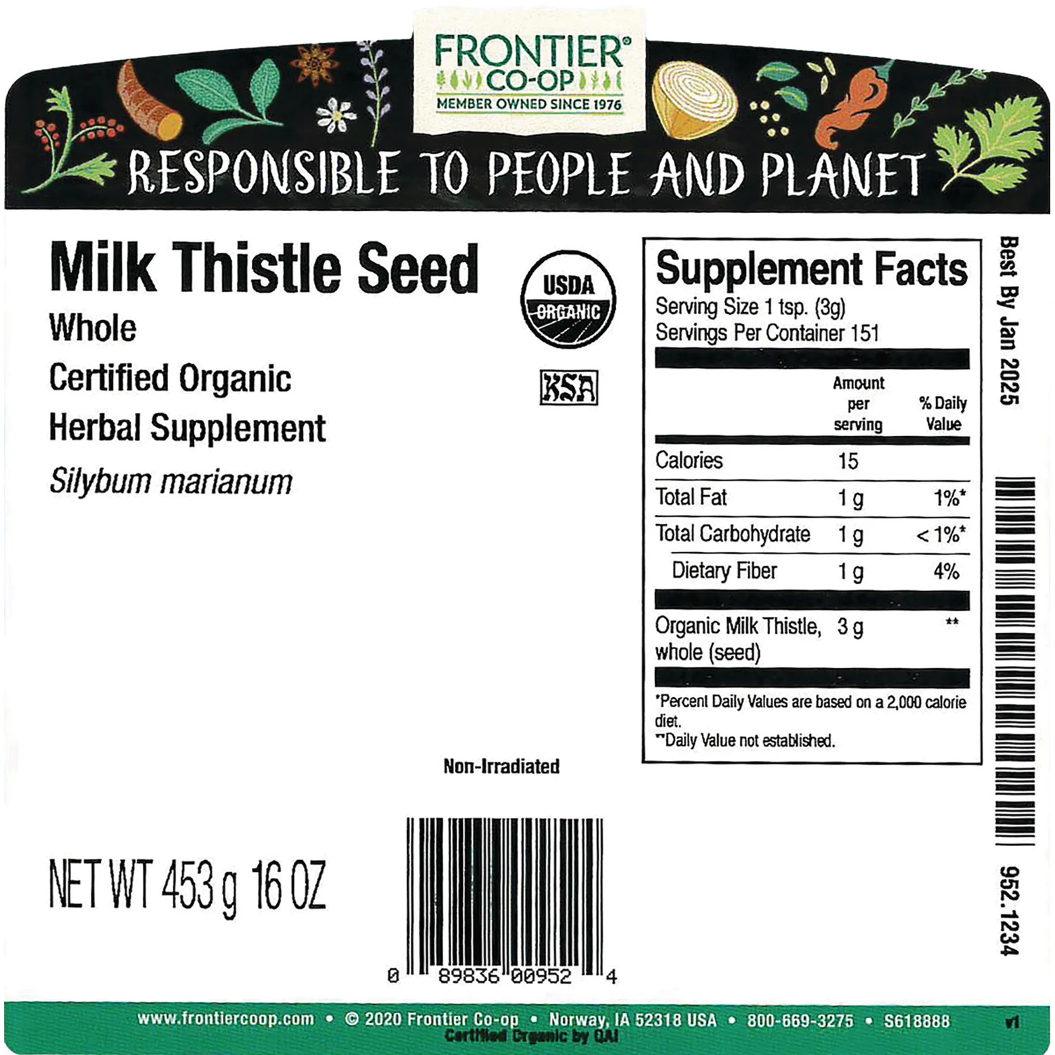 Organic Whole Milk Thistle Seed - Image 3