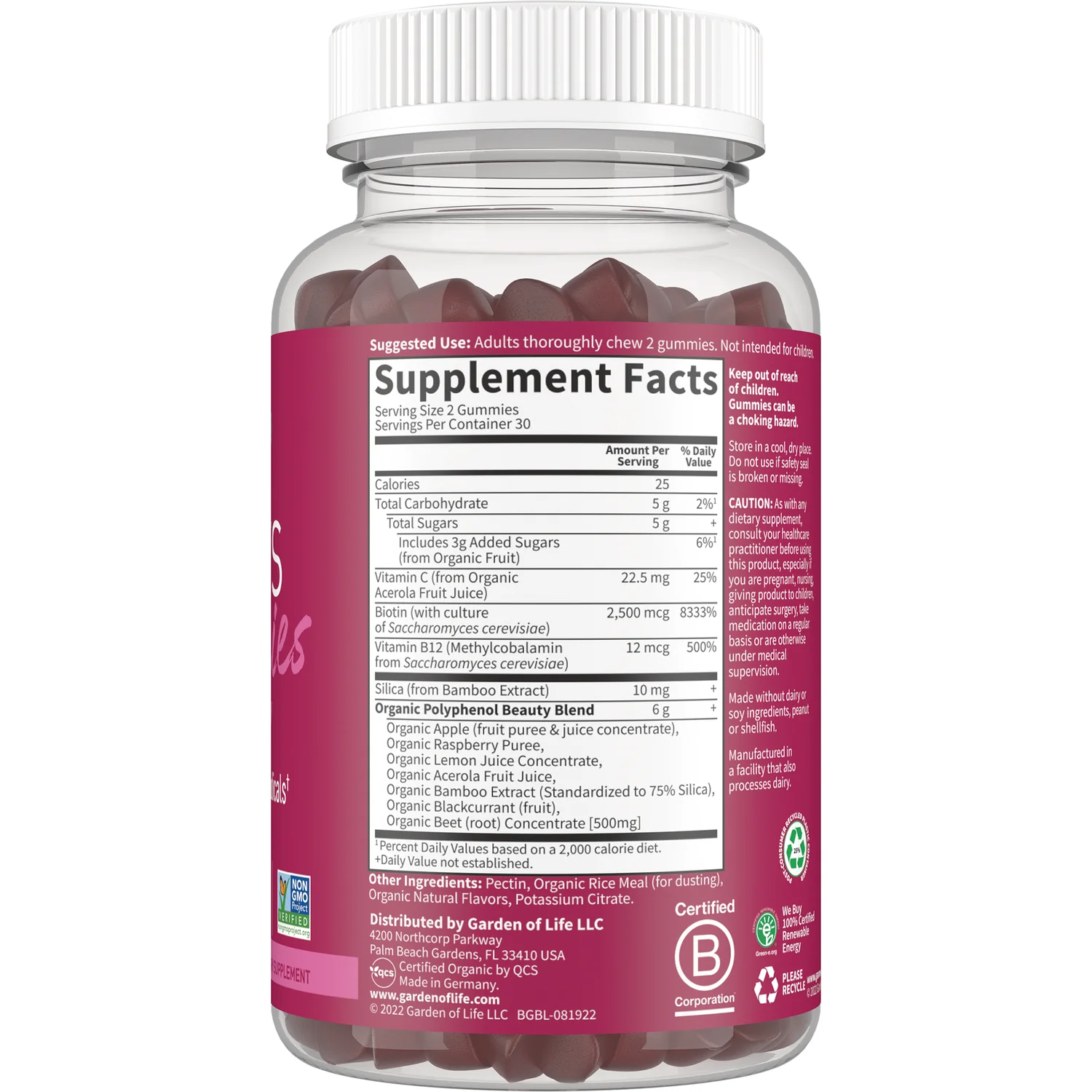 Beets Beauty Gummies - Raspberry - Image 2