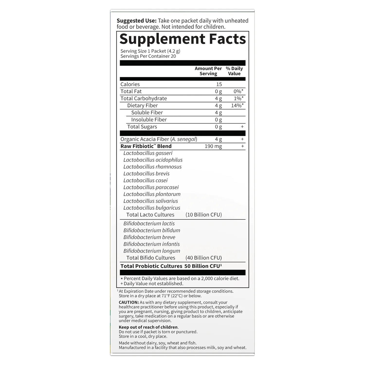 Dr. Formulated Probiotics Fitbiotic - Unflavored - Image 2