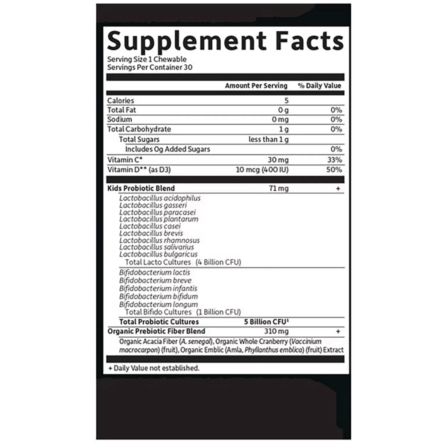 Dr. Formulated Probiotics Organic Kids+ - Watermelon - Image 2