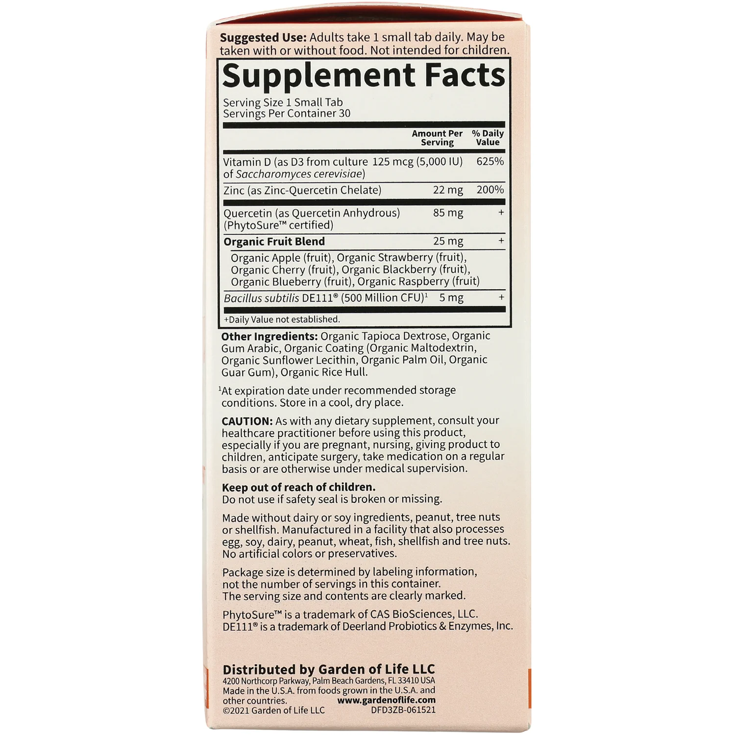 Dr. Formulated Vitamin D3 5,000 IU &  Zinc - Image 2