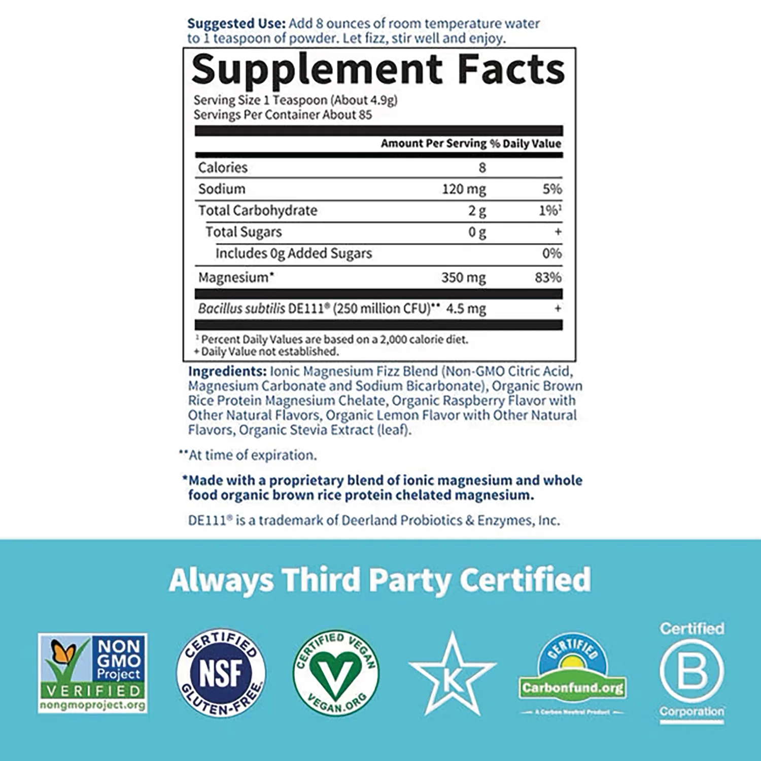 Dr. Formulated Whole Food Magnesium - Raspberry Lemon - Image 2