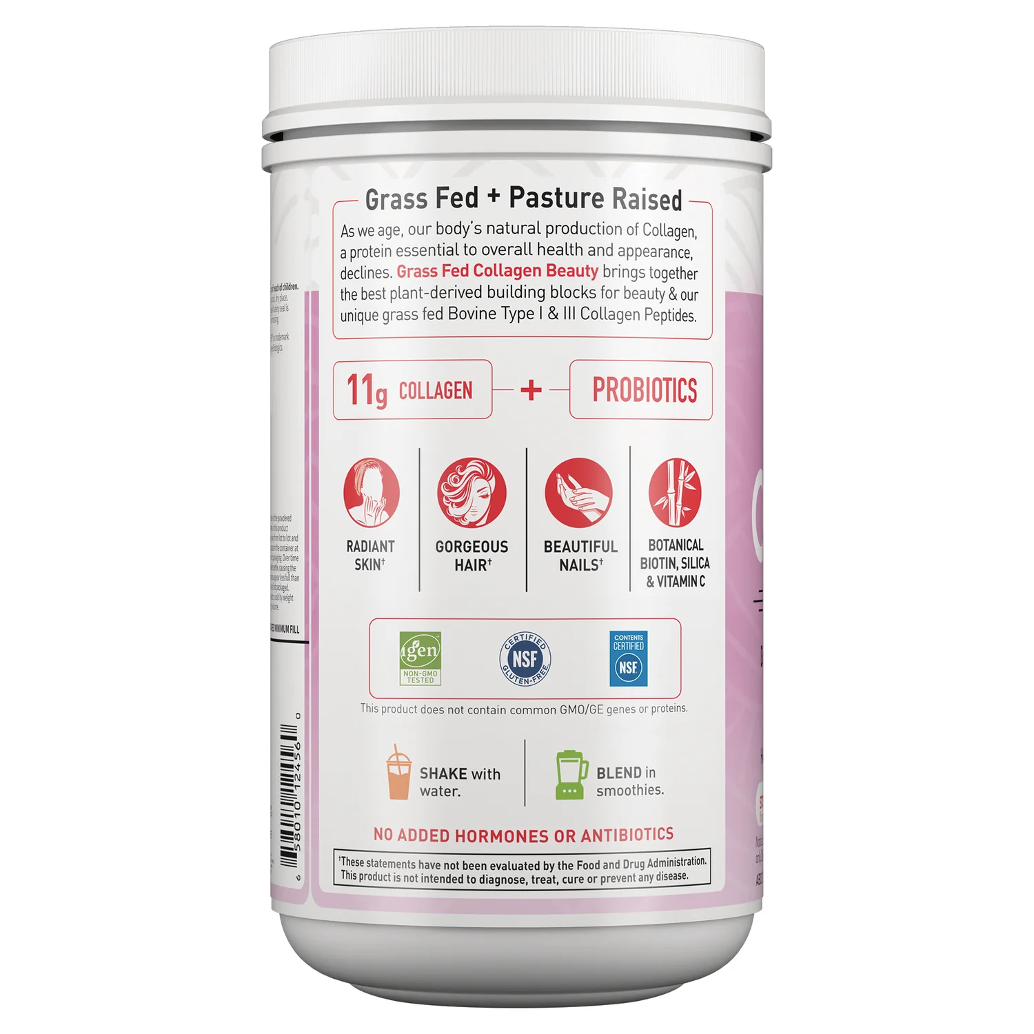 Grass Fed Collagen Beauty - Strawberry Lemonade - Image 3