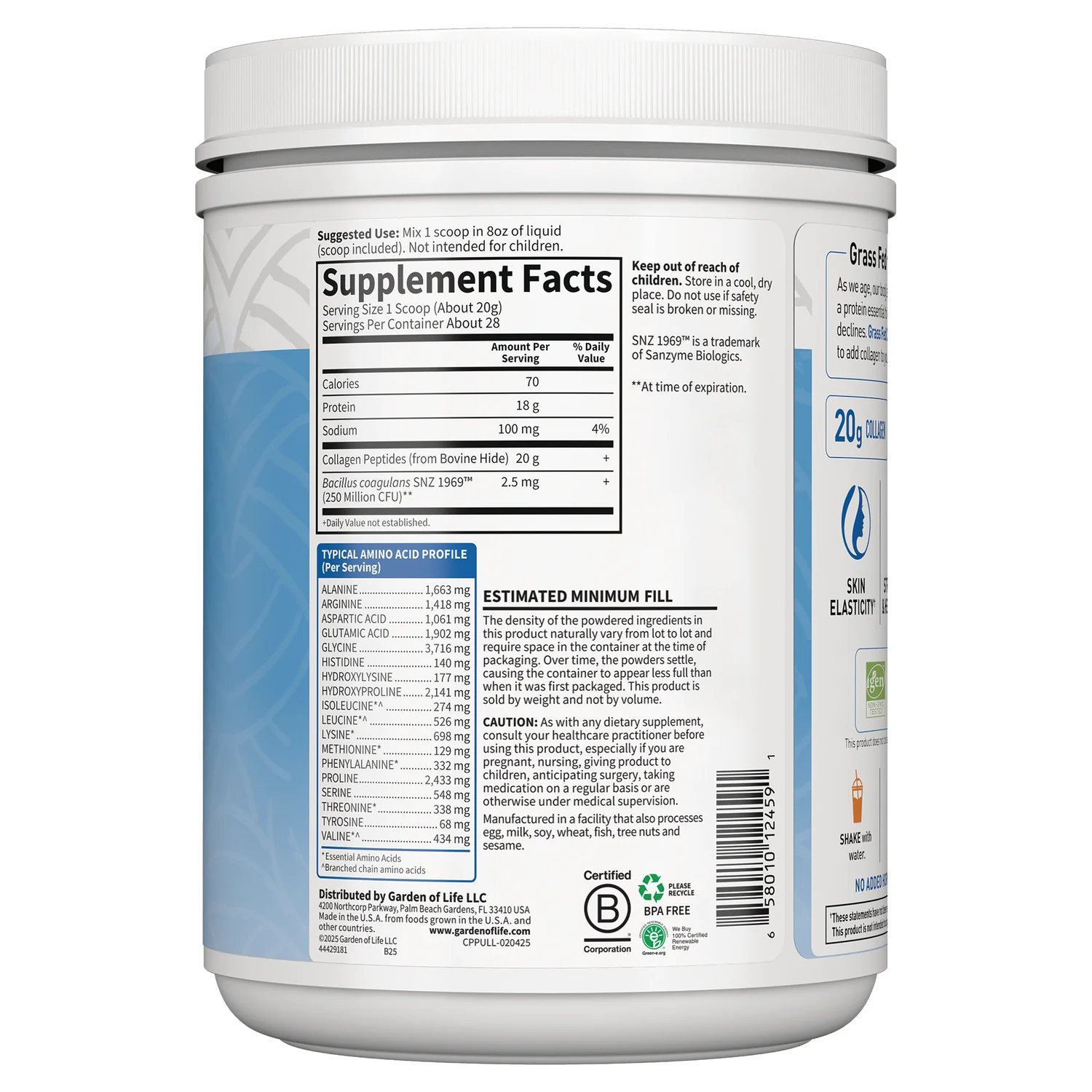 Grass Fed Collagen Peptides - Unflavored - Image 2