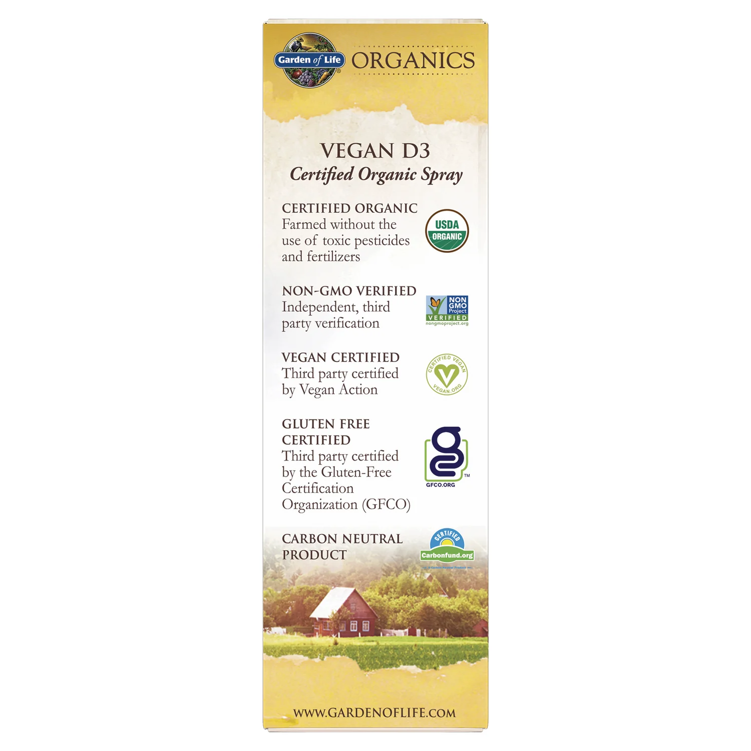 Organics Vegan D3 Organic Spray - Vanilla - Image 3