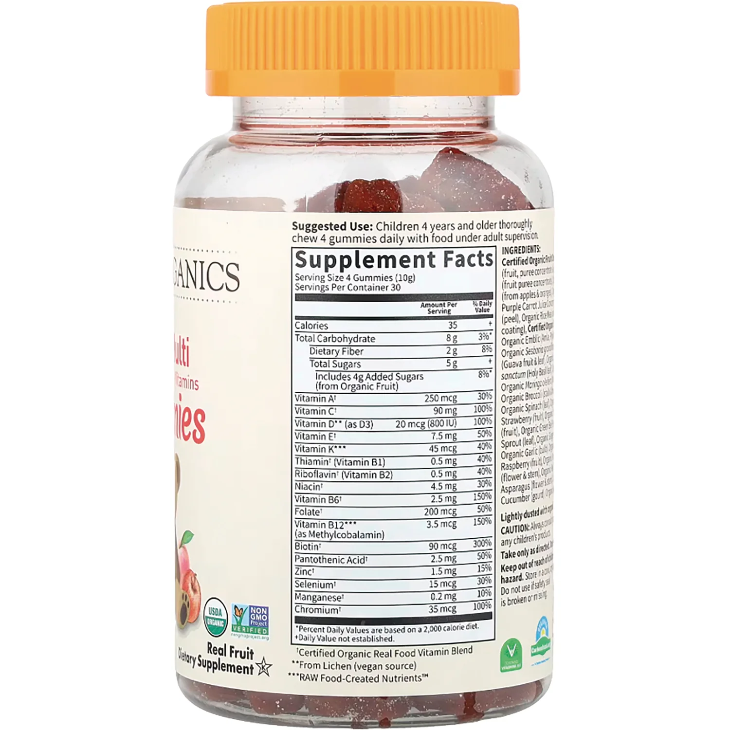 Organics Kids Multi Gummies - Fruit - Image 2