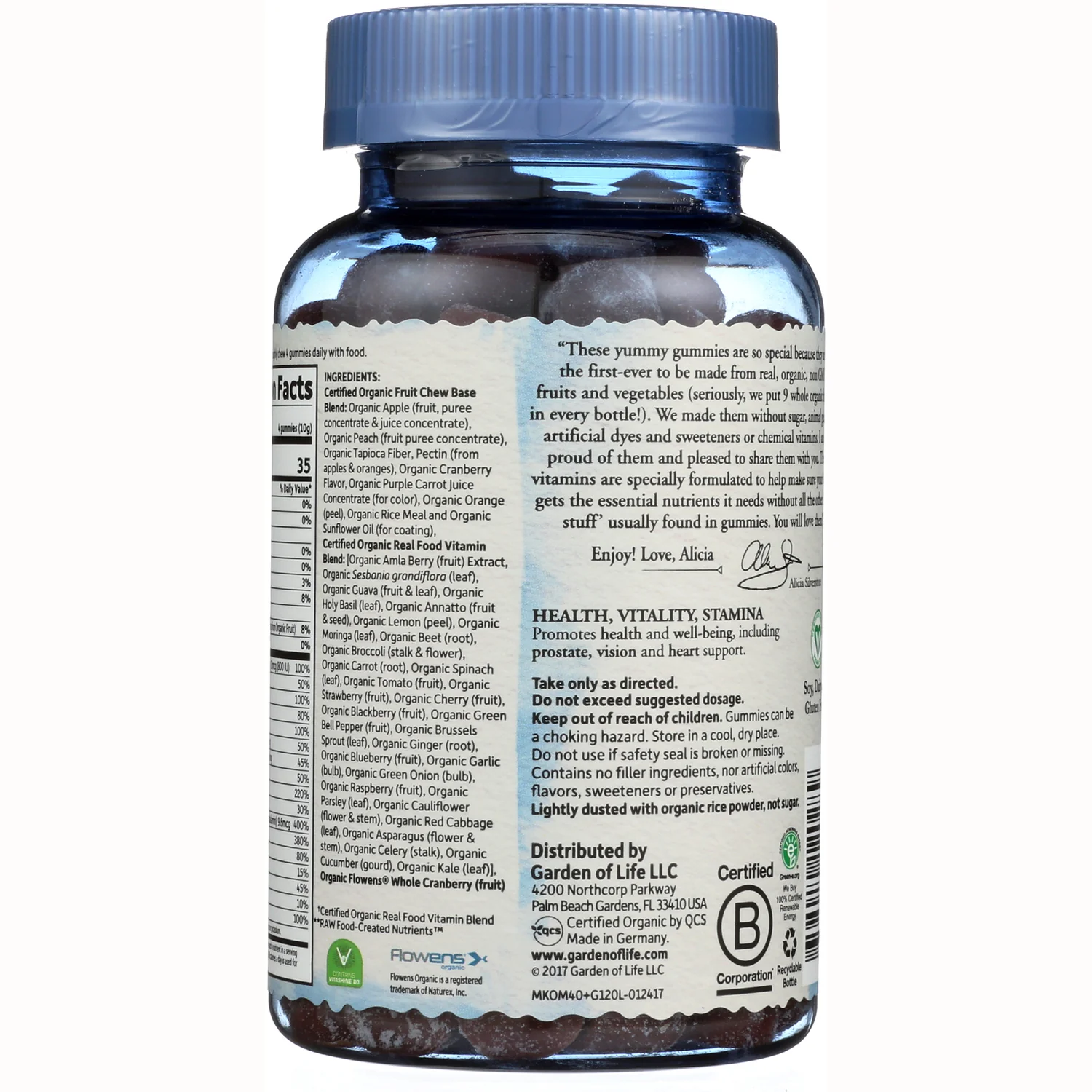 Organics Men's Multi 40+ Gummies - Organic Berry - Image 4