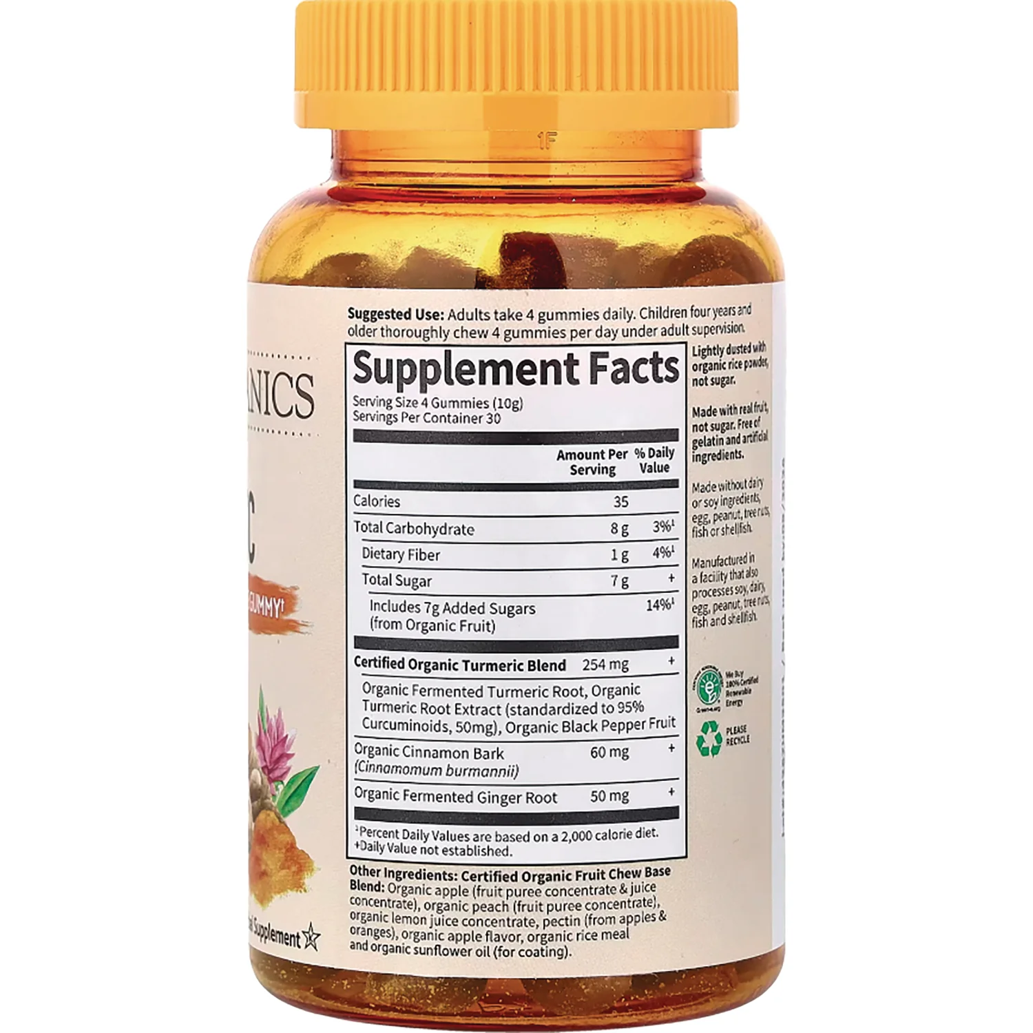 Organics Turmeric Inflammatory Response Gummy - Image 2