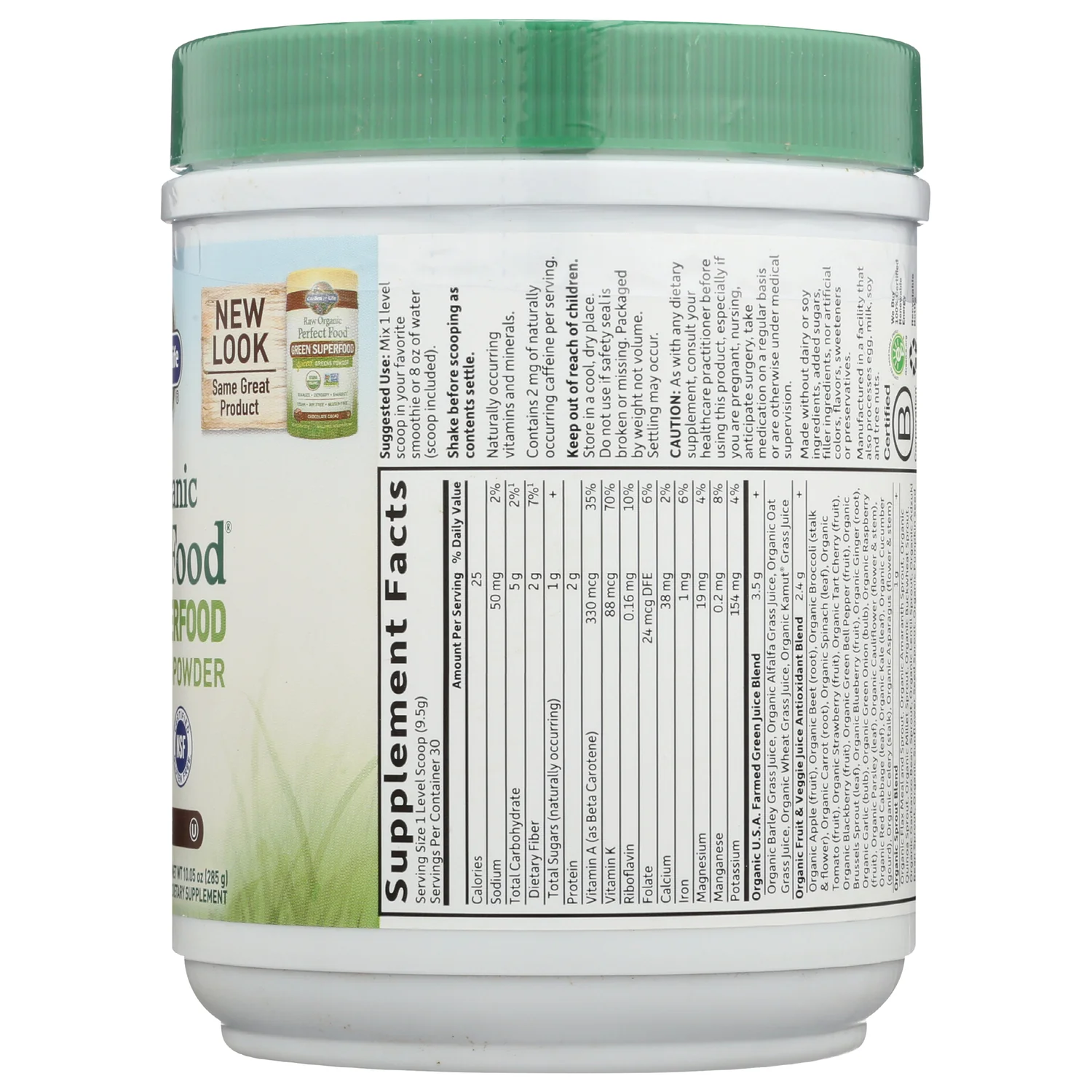 Raw Organic Perfect Food Green Superfood - Chocolate - Image 2