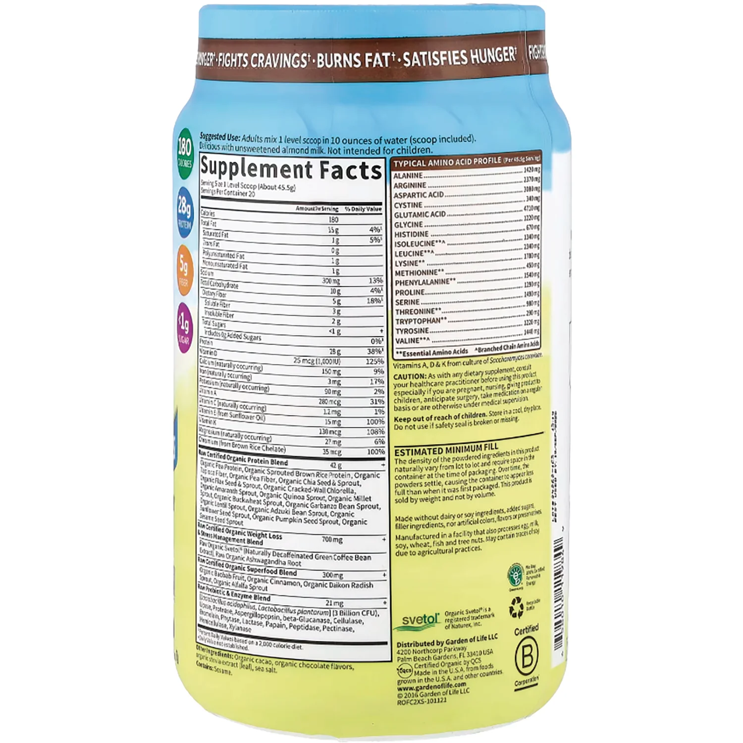 Raw Organic Fit High Protein for Weight Loss - Chocolate - Image 2