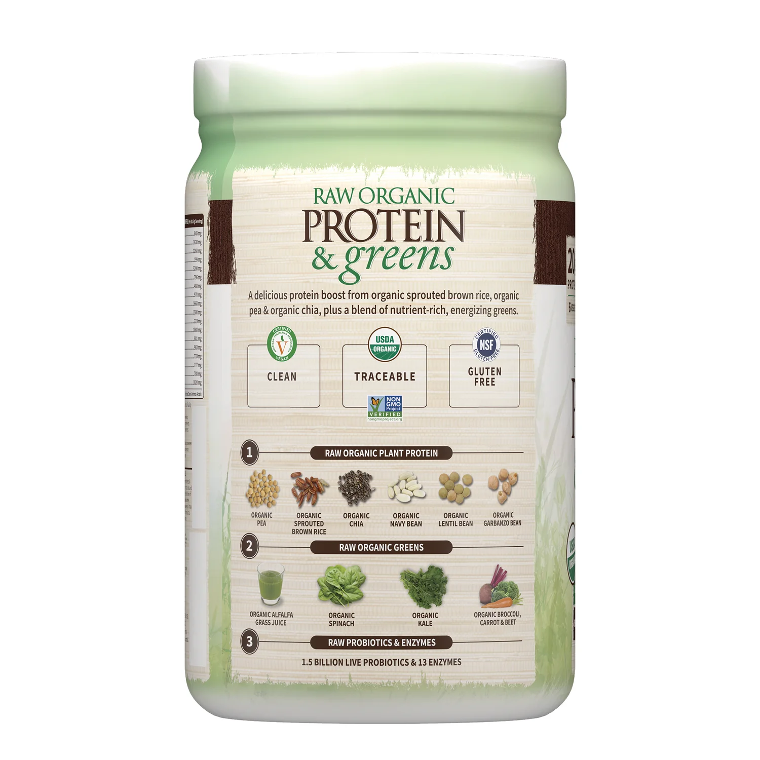 Raw Organic Protein & Greens - Chocolate Cacao - Image 3