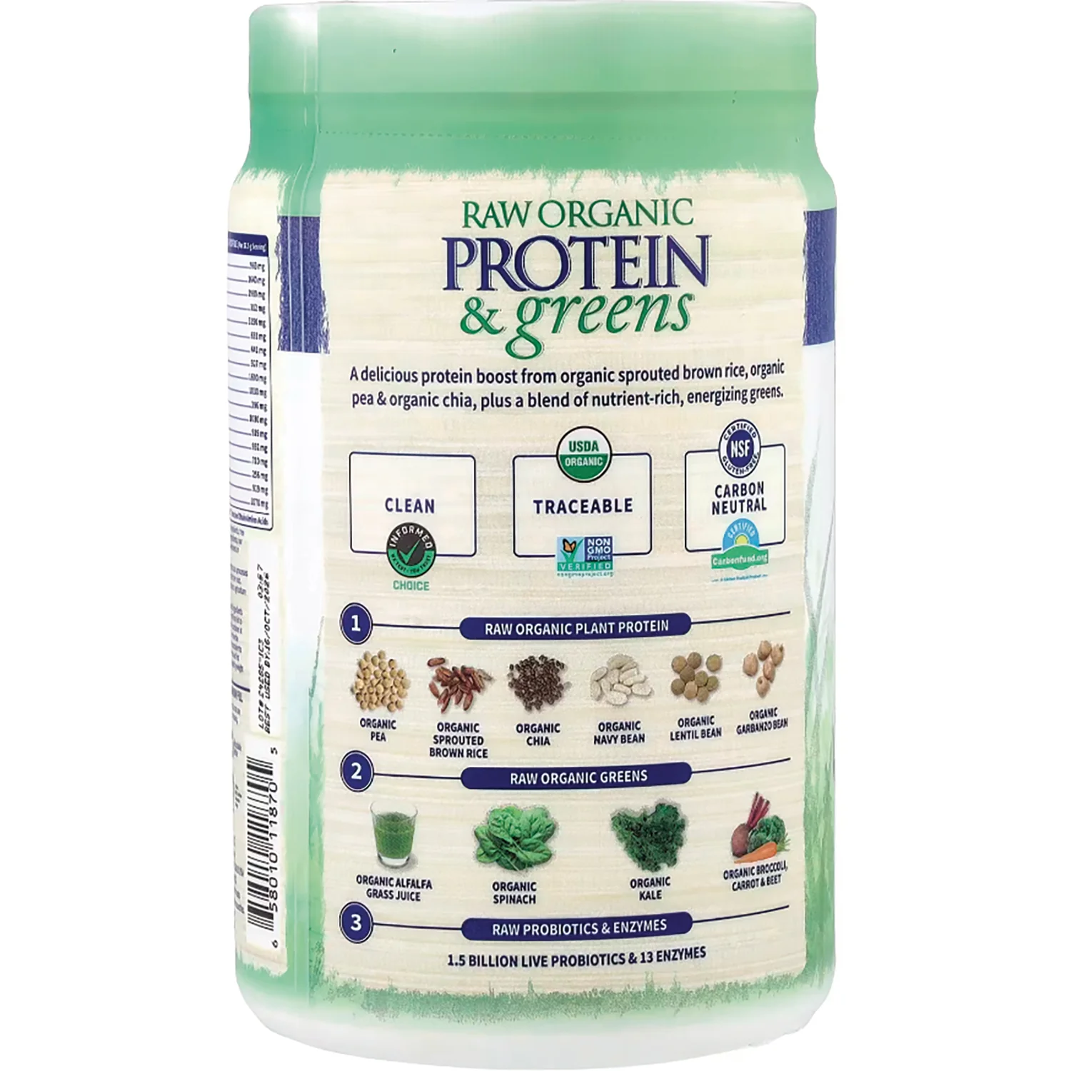 Raw Organic Protein & Greens - Vanilla - Image 3