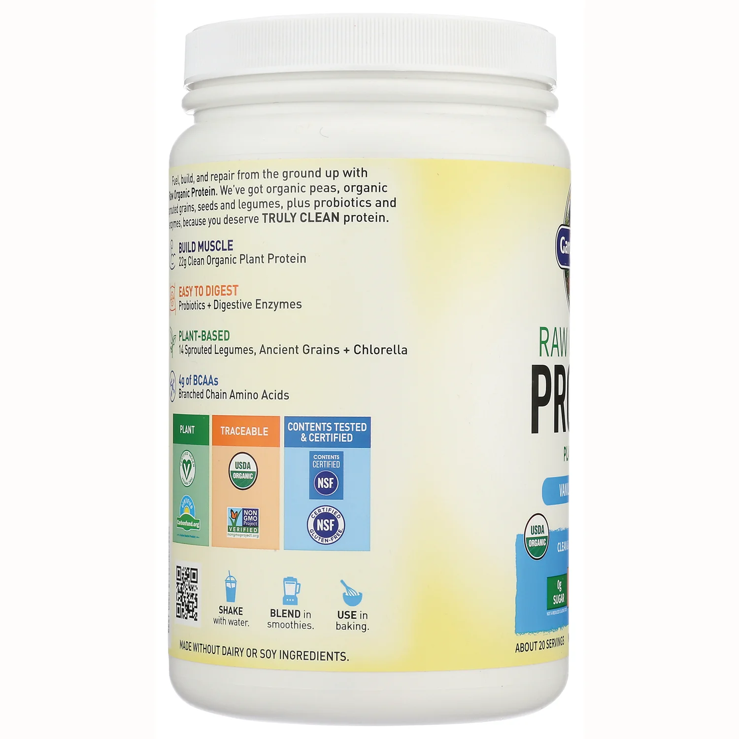 Raw Organic Protein Plant-Based - Vanilla - Image 4