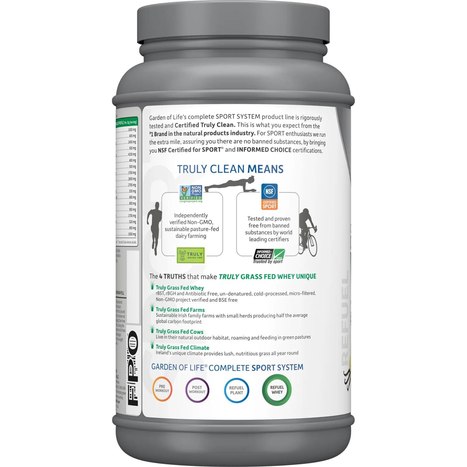 SPORT Certified Grass Fed Whey Protein - Vanilla - Image 3