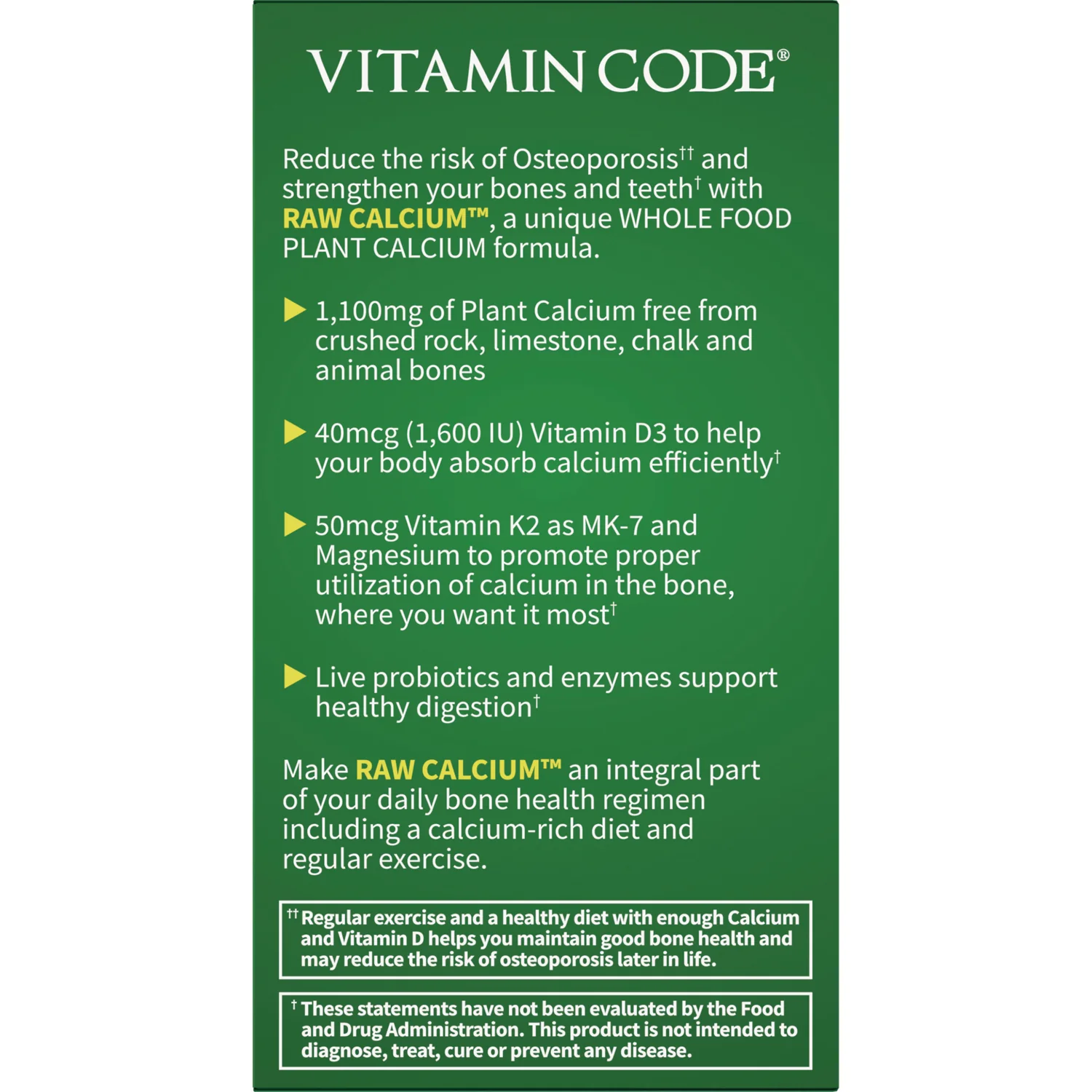 Vitamin Code Raw Calcium - Image 4