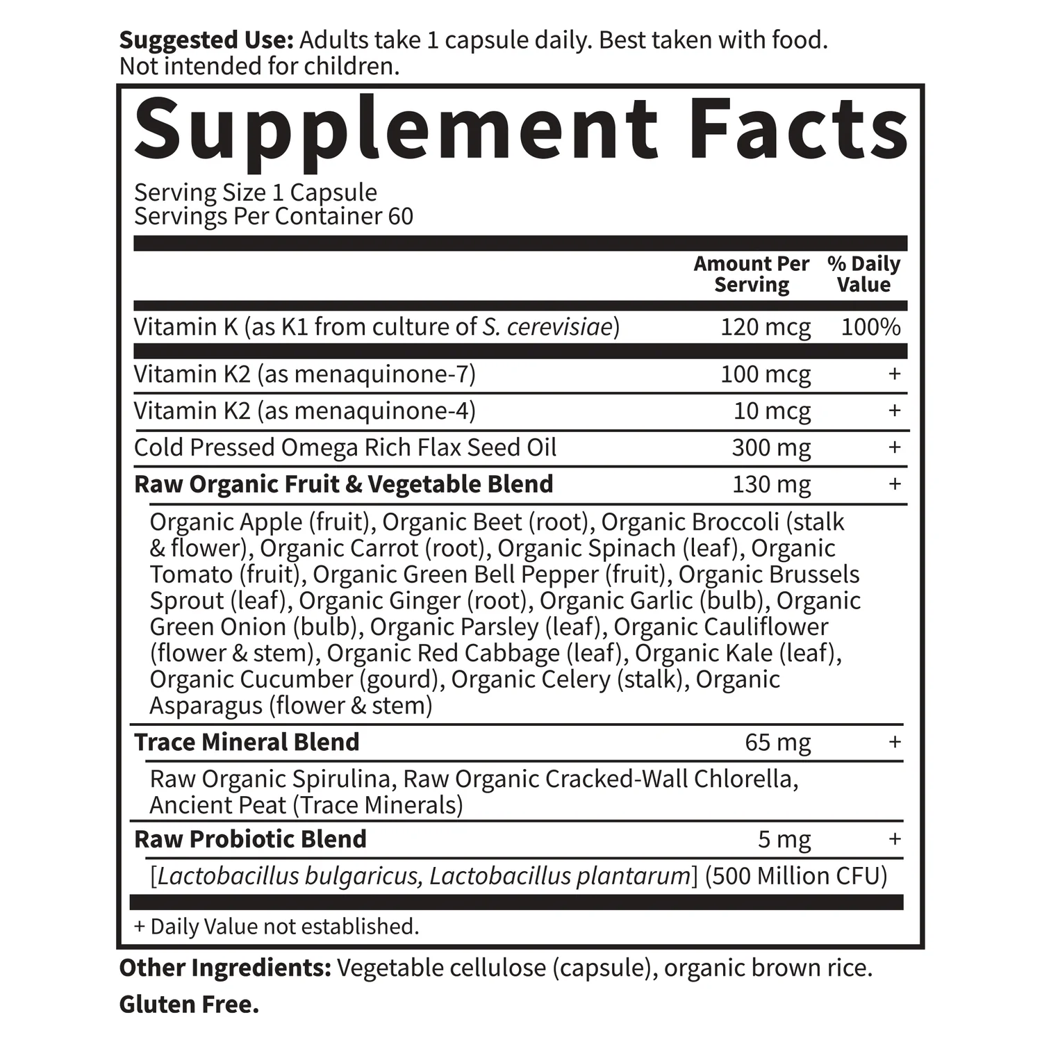 Vitamin Code Raw K-Complex - Image 2