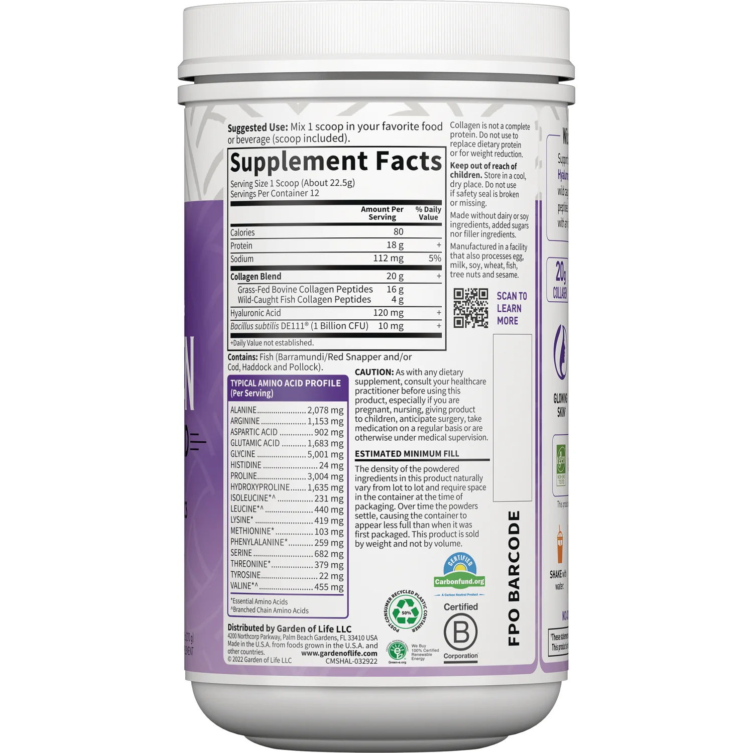Wild Caught & Grass Fed Collagen Hyaluronic Acid - Unflavored - Image 2