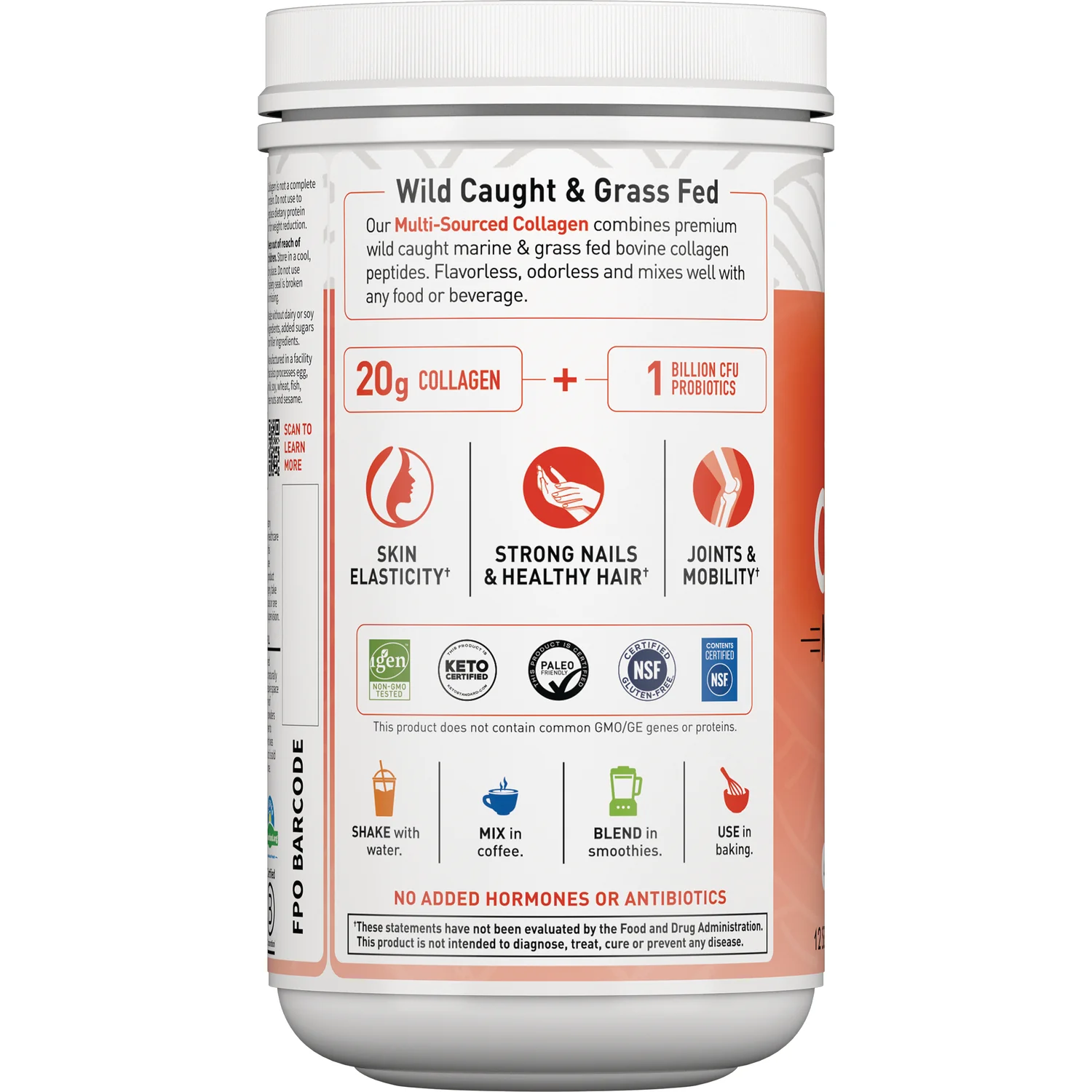 Wild Caught & Grass Fed Collagen Multi-Sourced - Unflavored - Image 3