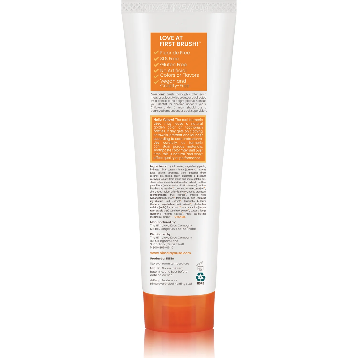 Botanique Whitening Toothpaste Turmeric & Coconut Oil - Mint - Image 2
