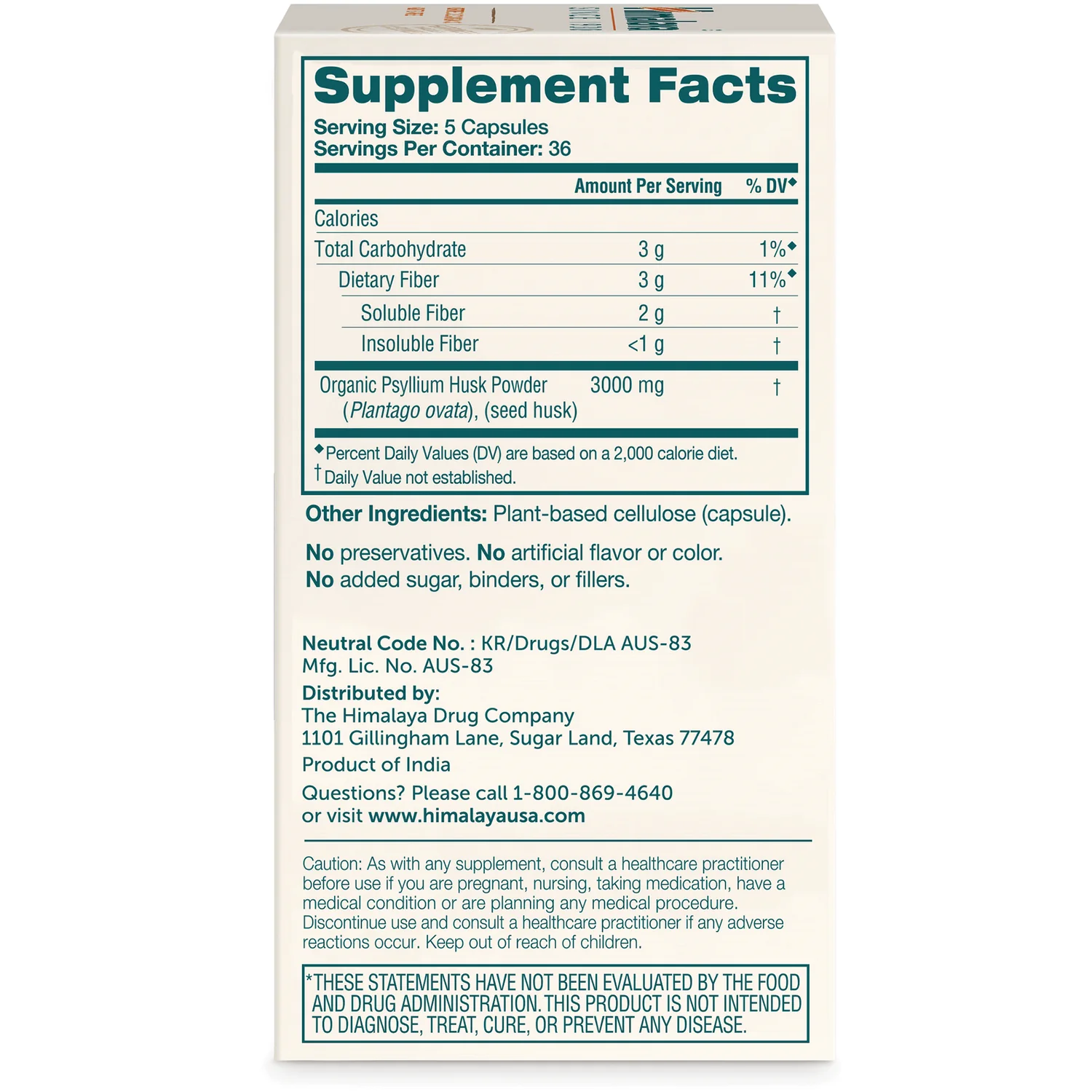 Psyllium Husk Capsules - Image 2