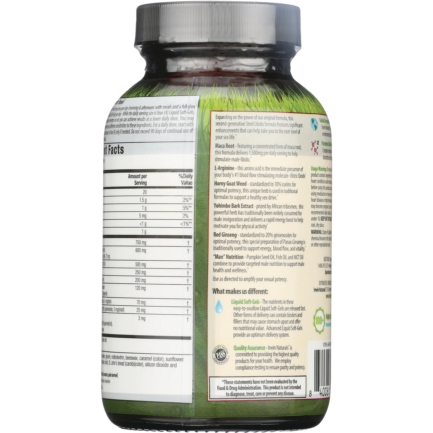 Next Level Steel Libido X2 Maca & L-Arginine - Image 3