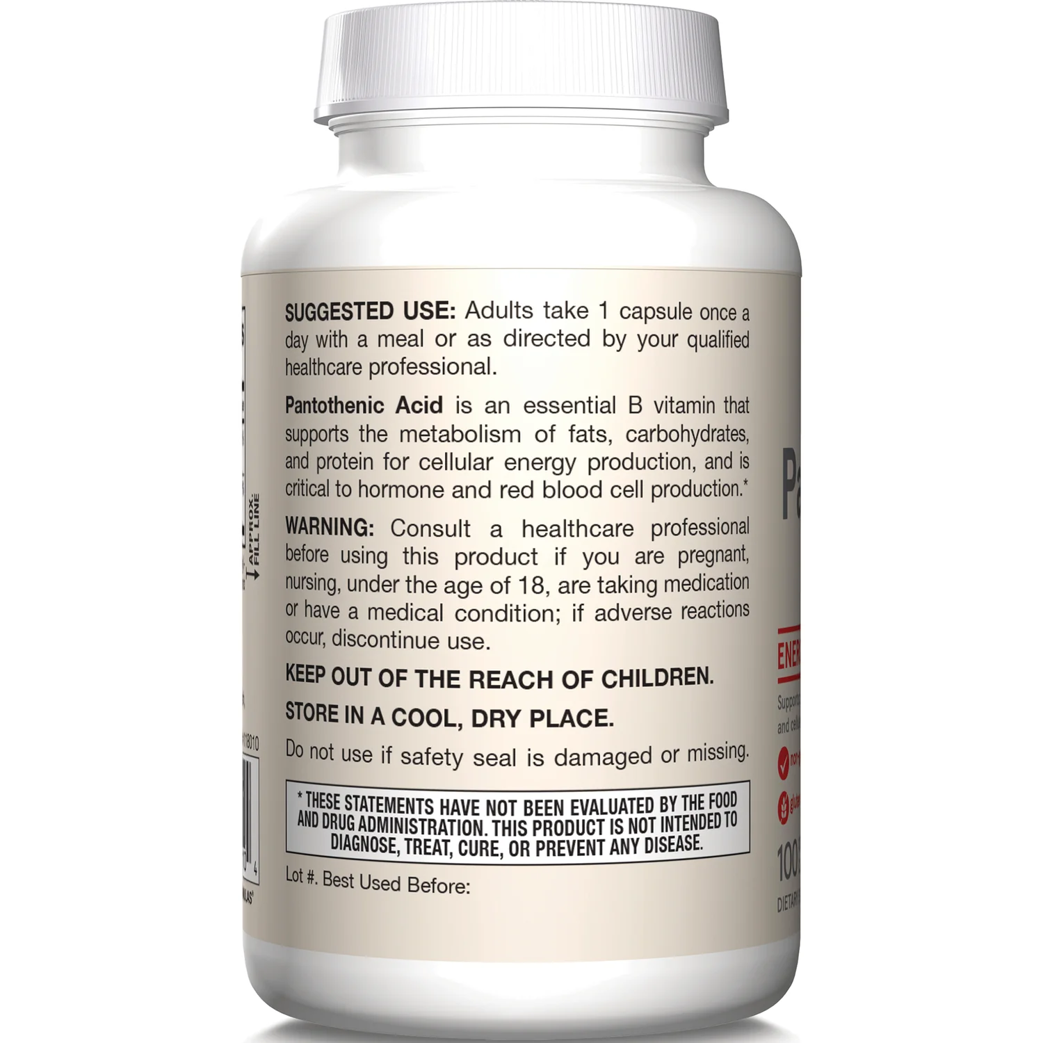 Vegan Pantothenic Acid B5 - Image 3