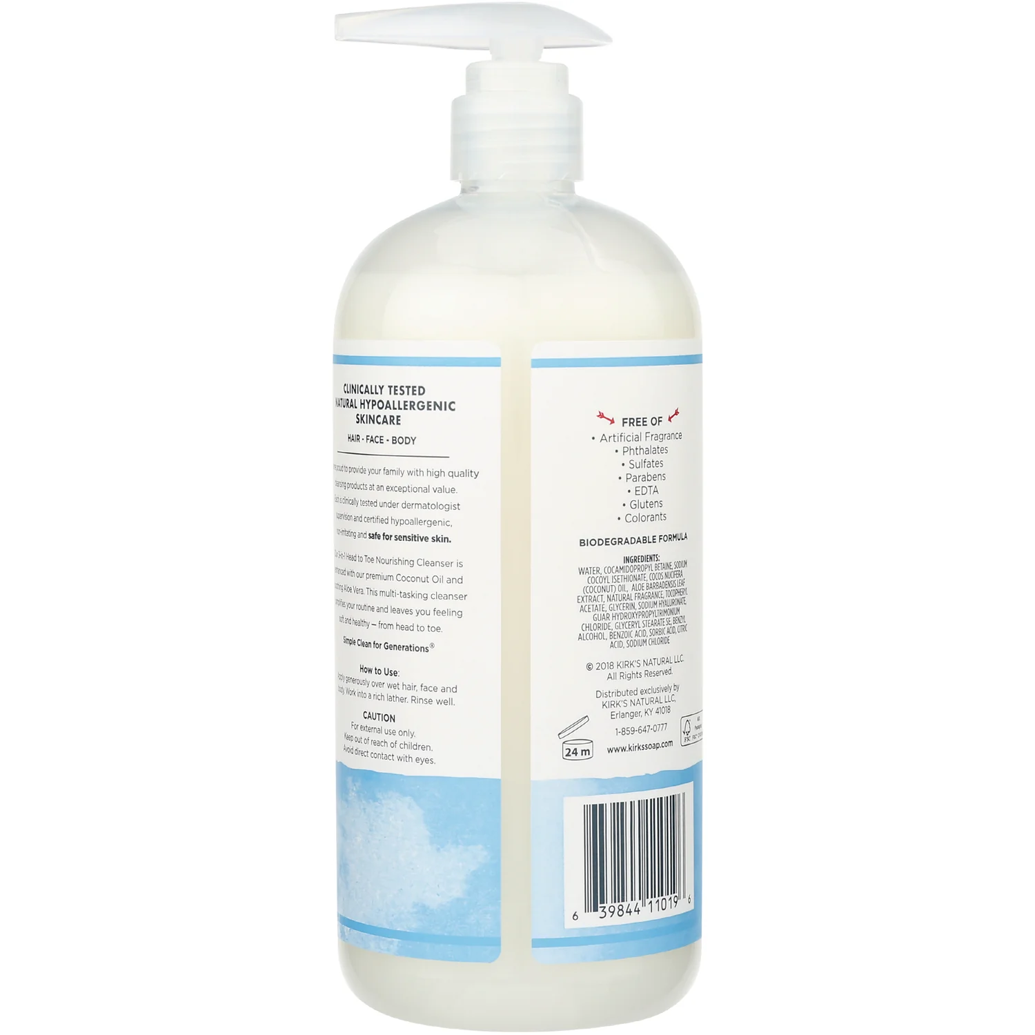 3-in-1 Head to Toe Nourishing Cleanser - Original Fresh Scent - Image 2