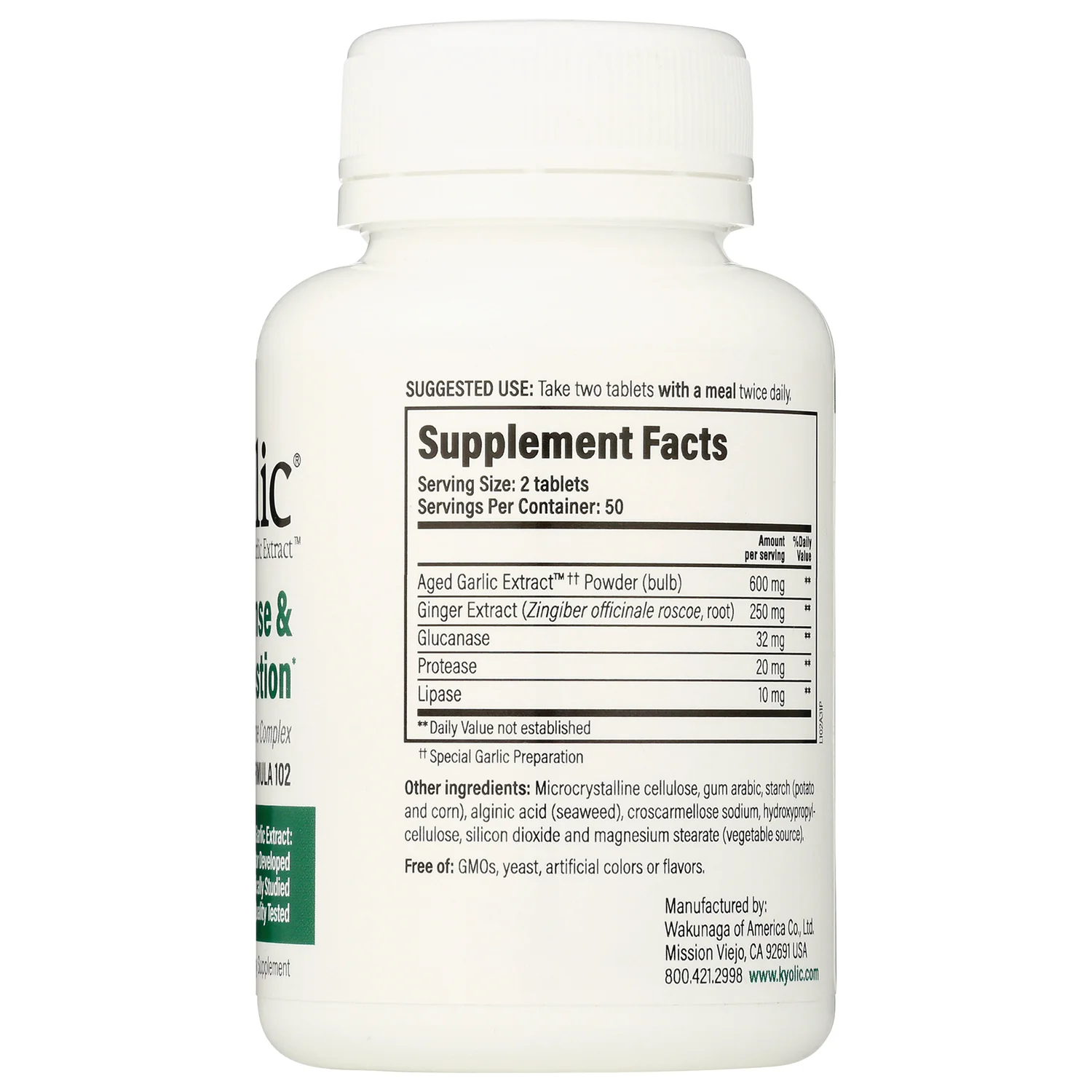 #102 Aged Garlic Extract Cleanse & Digestion - Image 2