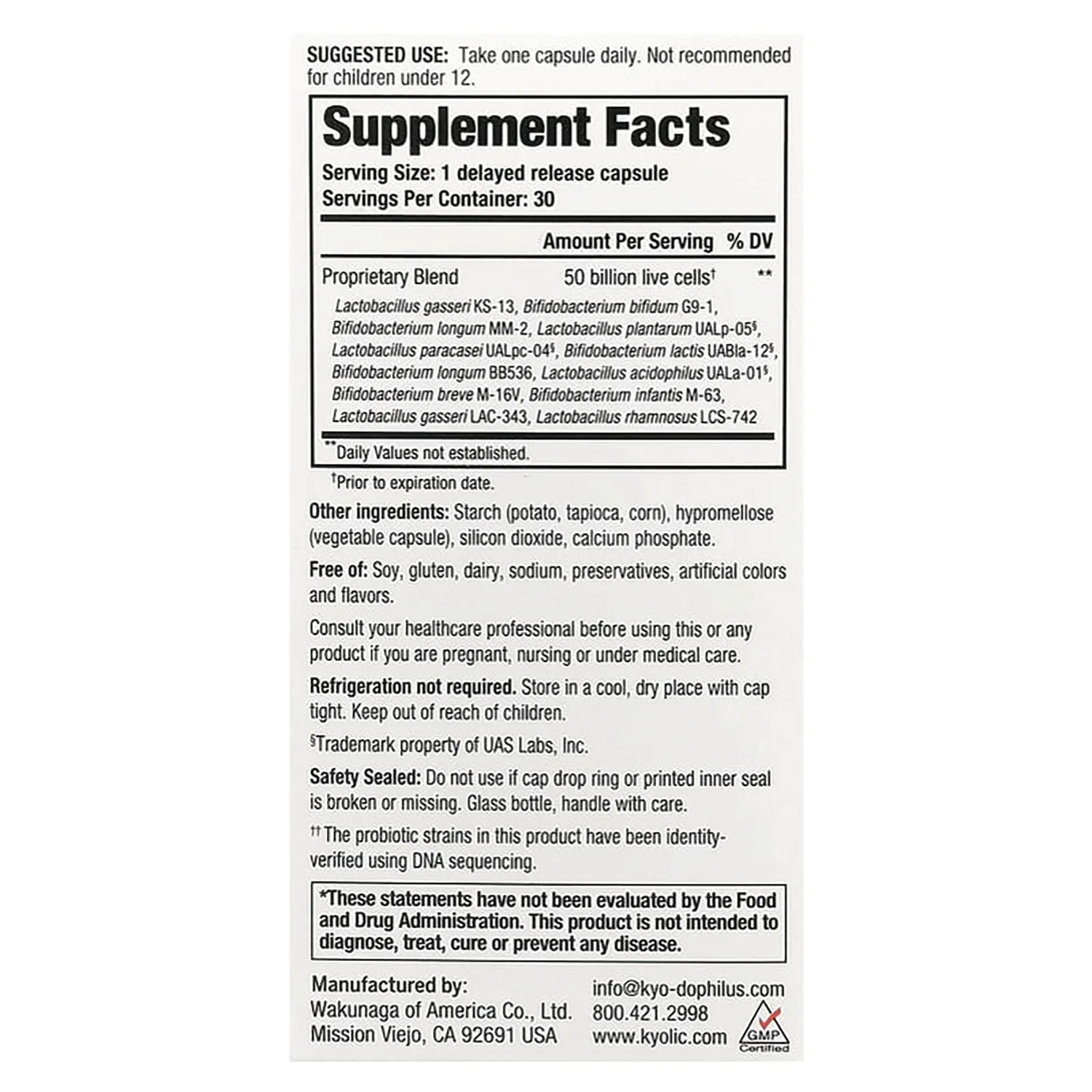 Kyo-Dophilus MAX Probiotic - Image 2