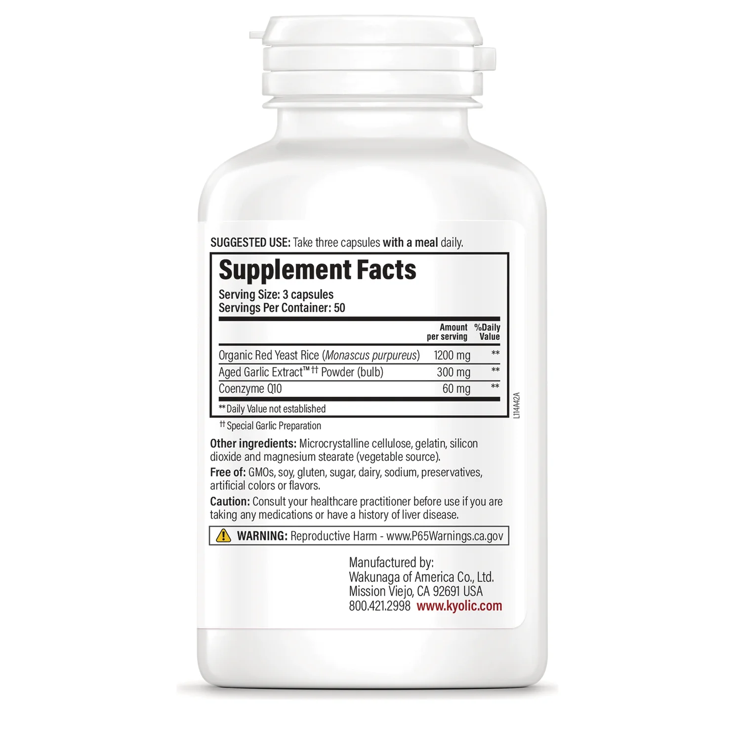 Red Yeast Rice CoQ10 Formula 114 - Image 2