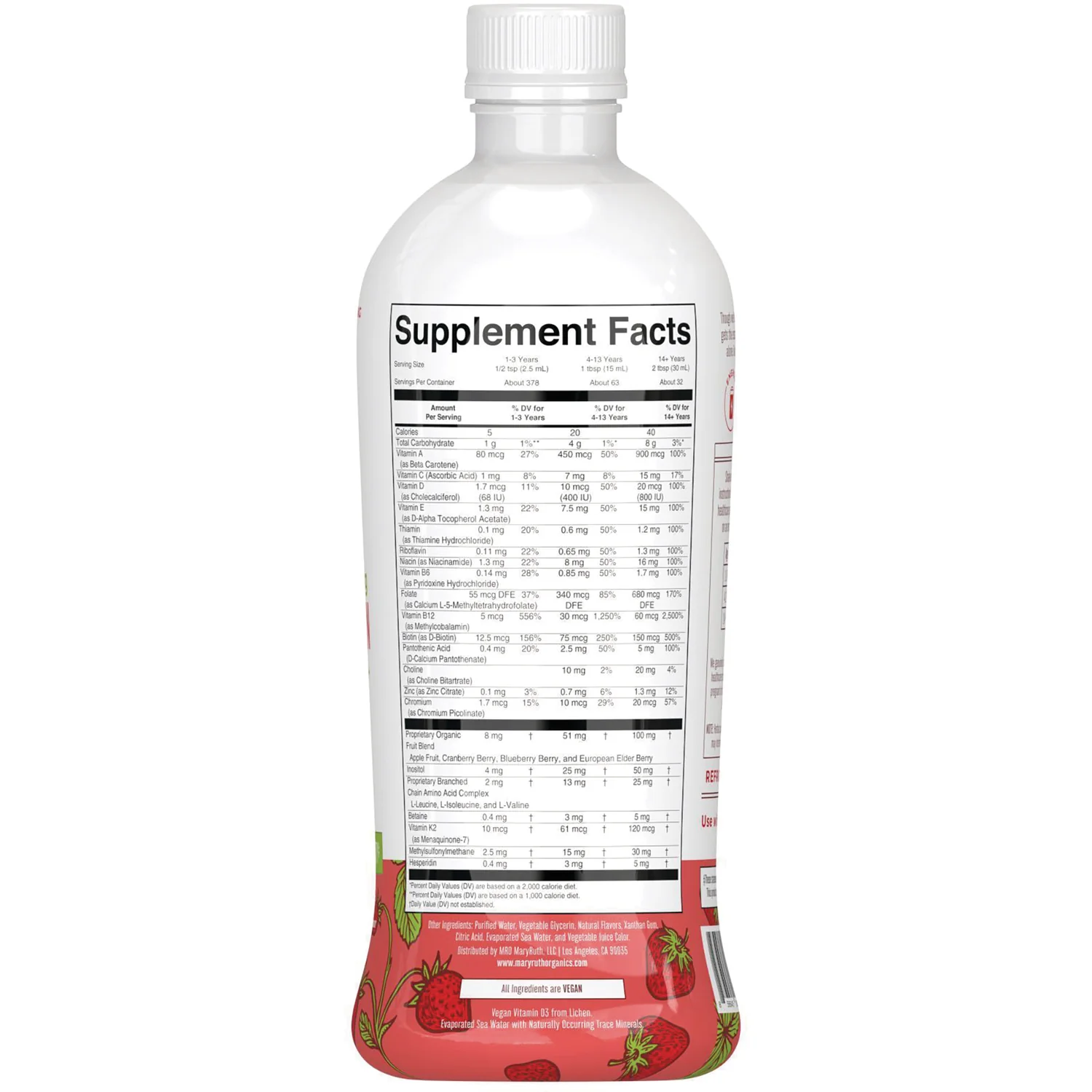 Liquid Morning Multivitamin Essentials+ - Strawberry - Image 2